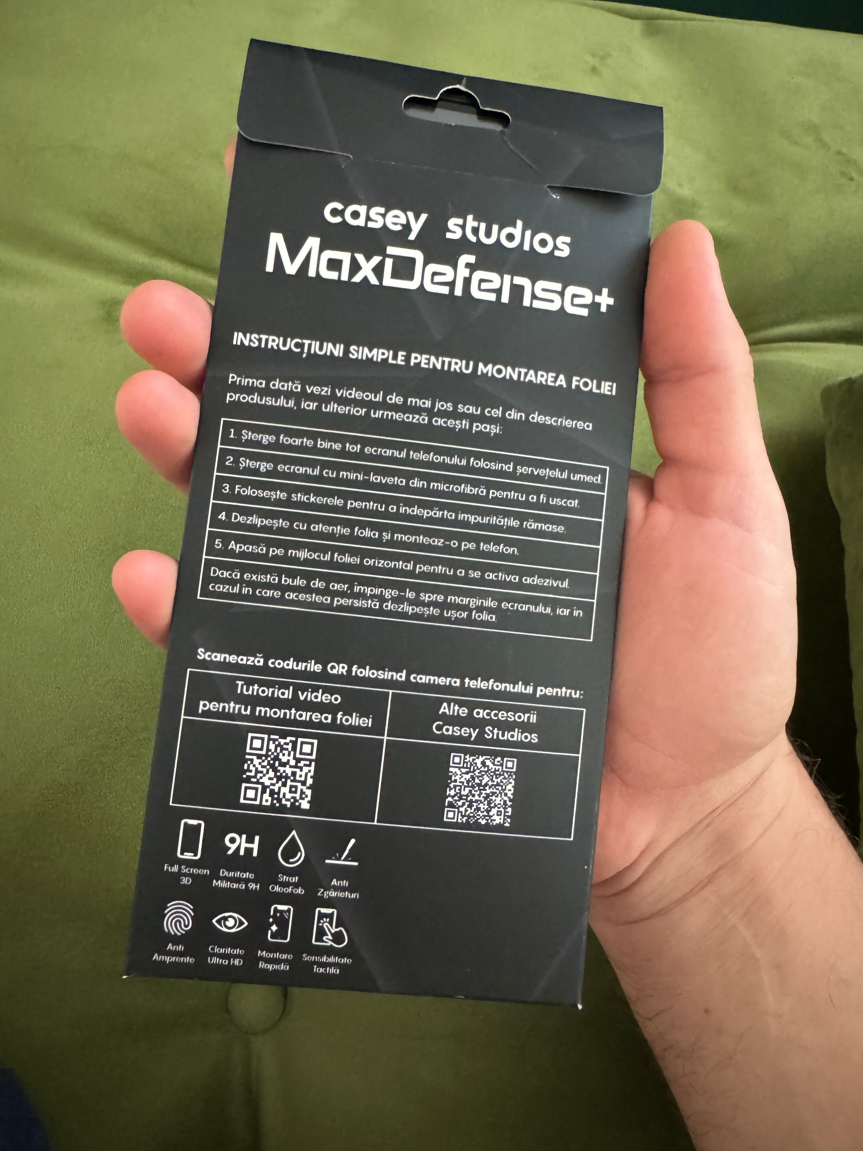 Folie Sticla CASEY STUDIOS™ compatibila cu Xiaomi Redmi Note 12 Pro 5G / Xiaomi Redmi Note 12 Pro 4G / Redmi Note 12 Pro+, Full Cover 3D, Full Glue, Ultra HD, Anti Zgarieturi, Anti Amprente, Anti Socuri, Margini Negre