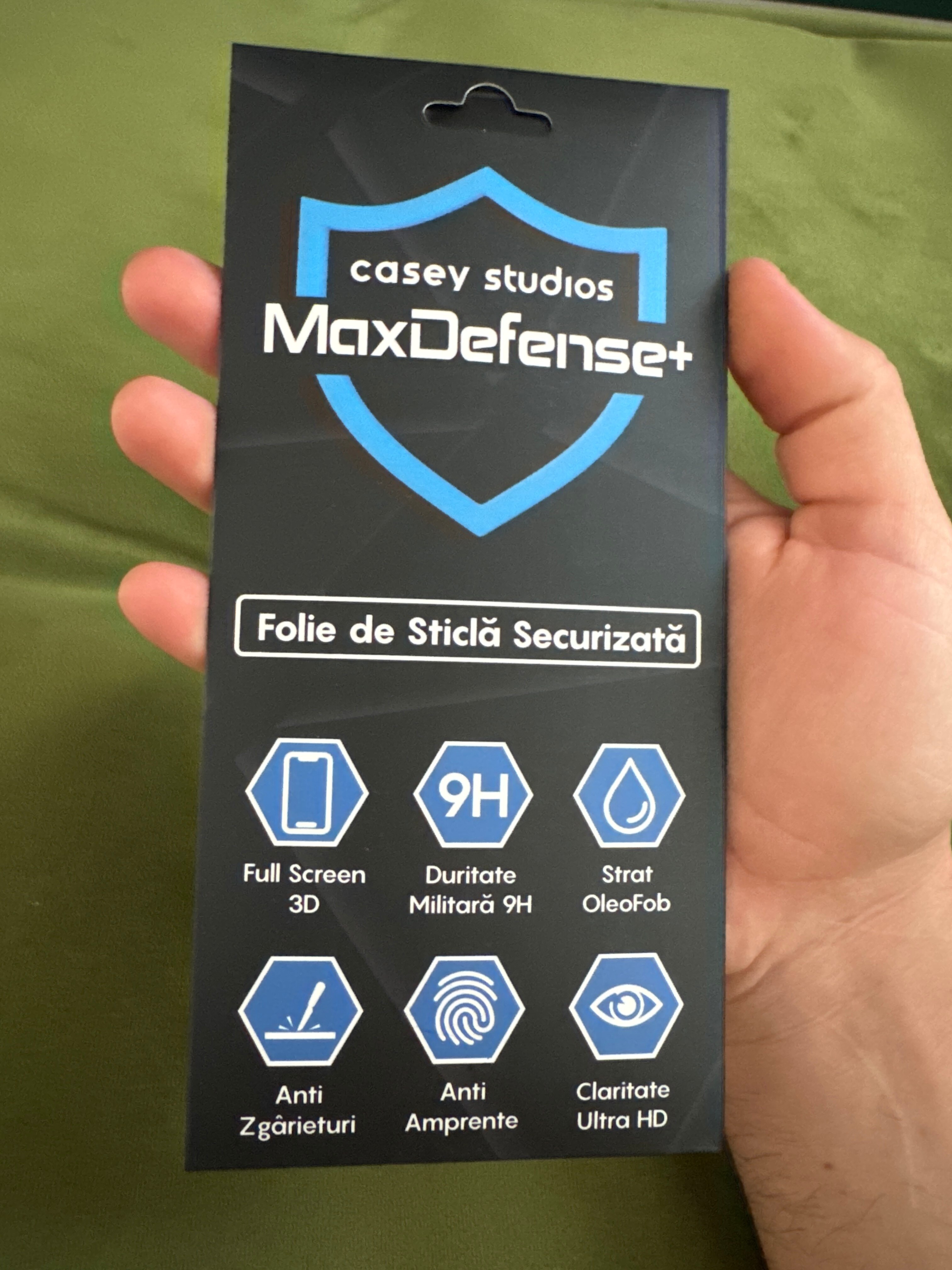 Folie Sticla CASEY STUDIOS™ compatibila cu Xiaomi Redmi Note 12 Pro 5G / Xiaomi Redmi Note 12 Pro 4G / Redmi Note 12 Pro+, Full Cover 3D, Full Glue, Ultra HD, Anti Zgarieturi, Anti Amprente, Anti Socuri, Margini Negre