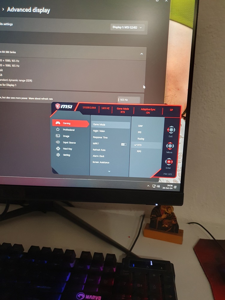 Monitor Gaming LED, MSI G2412 IPS, 23.8