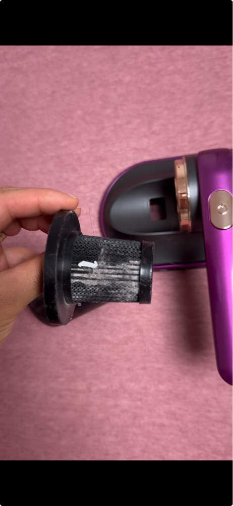 Aspirator portabil anti-acarieni cu sterilizare UV, eficienta de filtrare 99%, violet