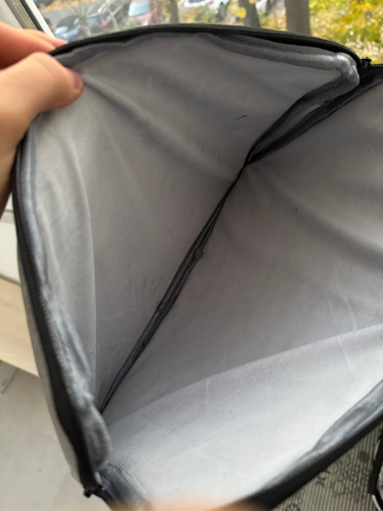 Husa laptop, poliester, cu burete antisoc, 39cm x 30cm x 2cm, fermoar, 14"-15.6", Gri