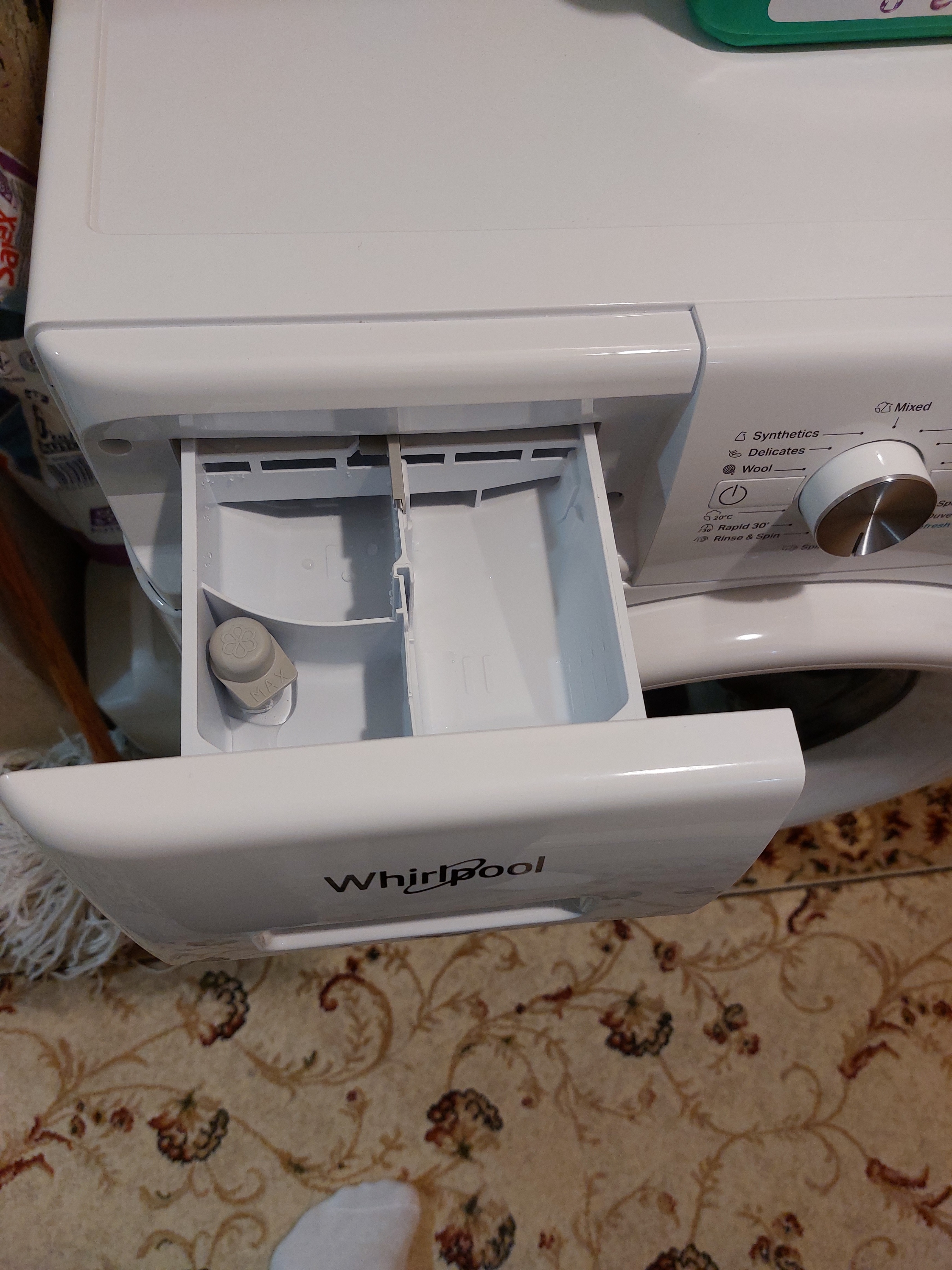 Masina de spalat rufe Whirlpool FreshCare+ FFS 7469 W EE, 7 kg, 1400 RPM, Clasa A, Tehnologia AL 6-lea Simt, MotorSense Inverter, Alb