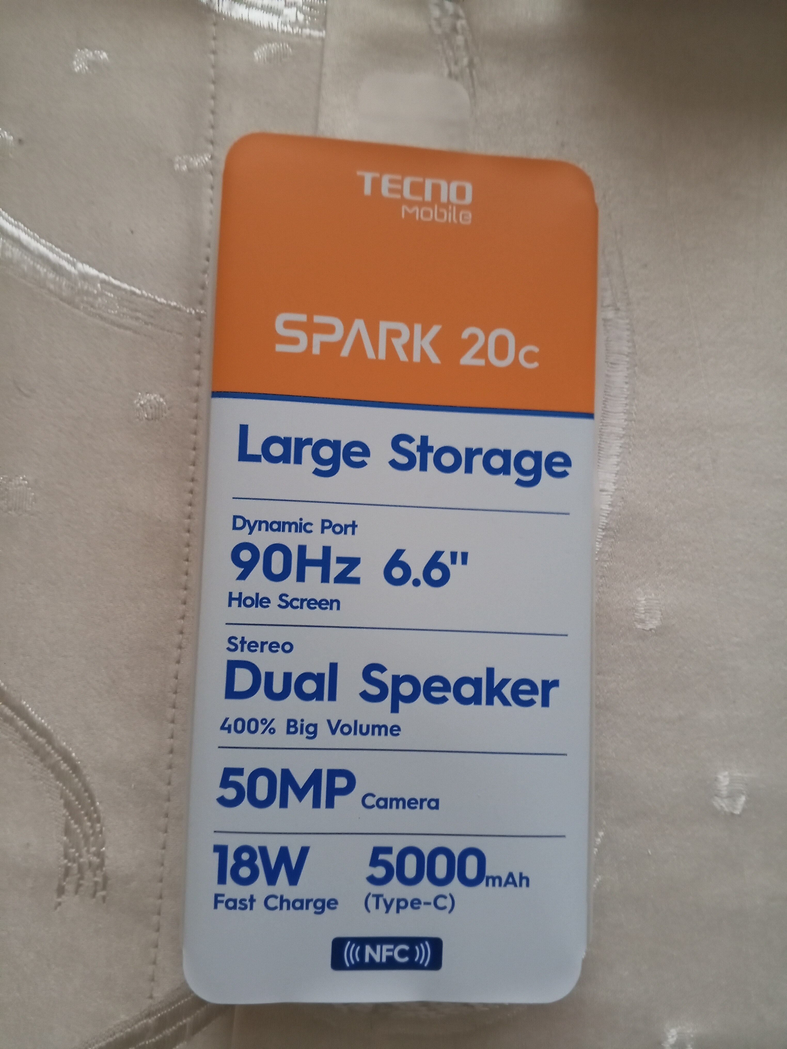 Telefon mobil Tecno Spark 20C, Dual SIM, 8GB RAM, 128GB, Gravity Black