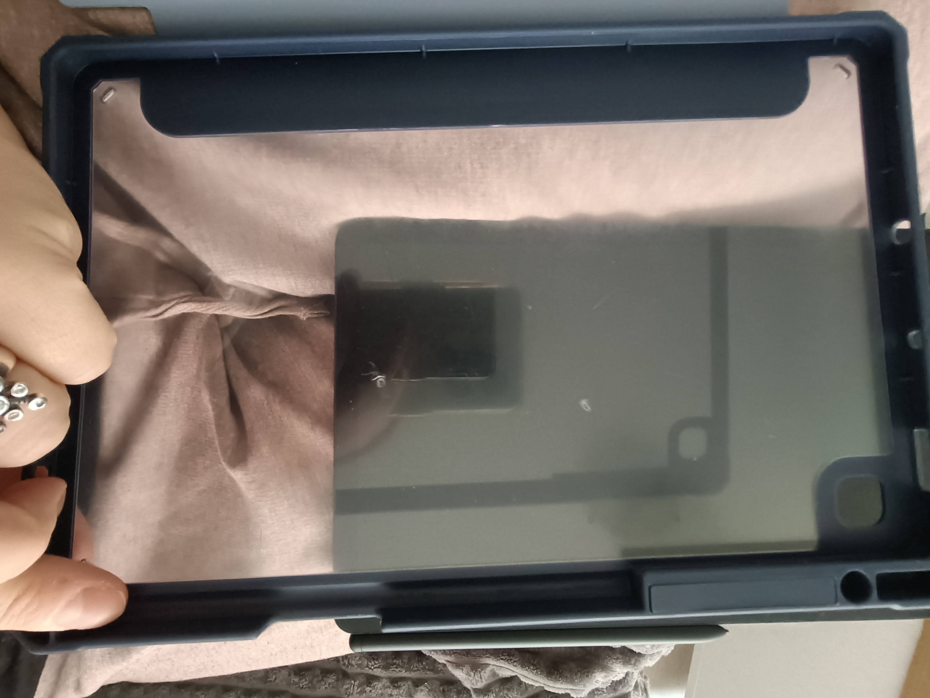 Husa pentru tableta, compatibila cu Samsung Galaxy Tab S6 Lite 2020/2022/2024, 10,4 inchi, Cu tava pentru stilouri, albastru deschis