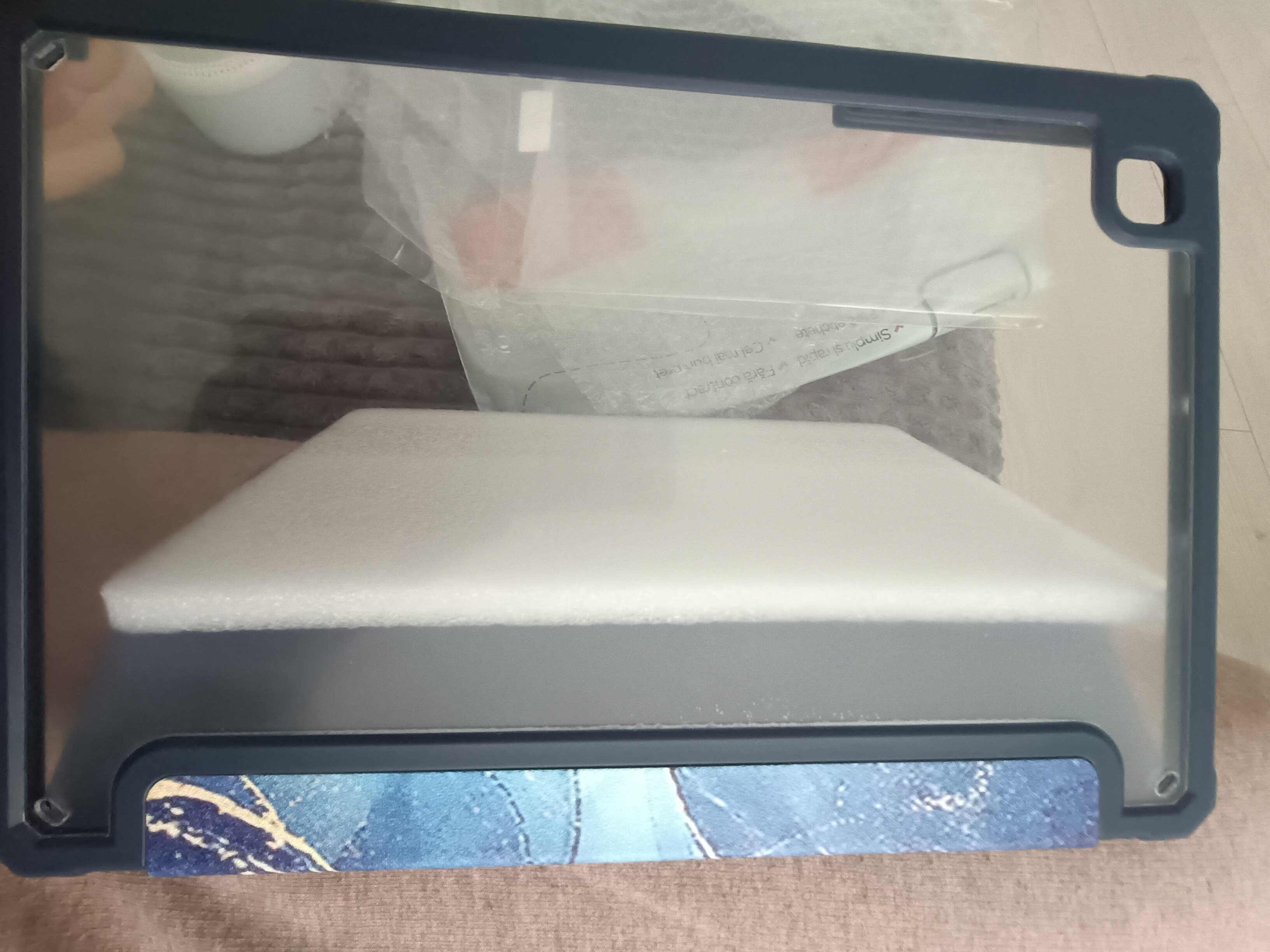Husa pentru tableta, compatibila cu Samsung Galaxy Tab S6 Lite 2020/2022/2024, 10,4 inchi, Cu tava pentru stilouri, albastru deschis