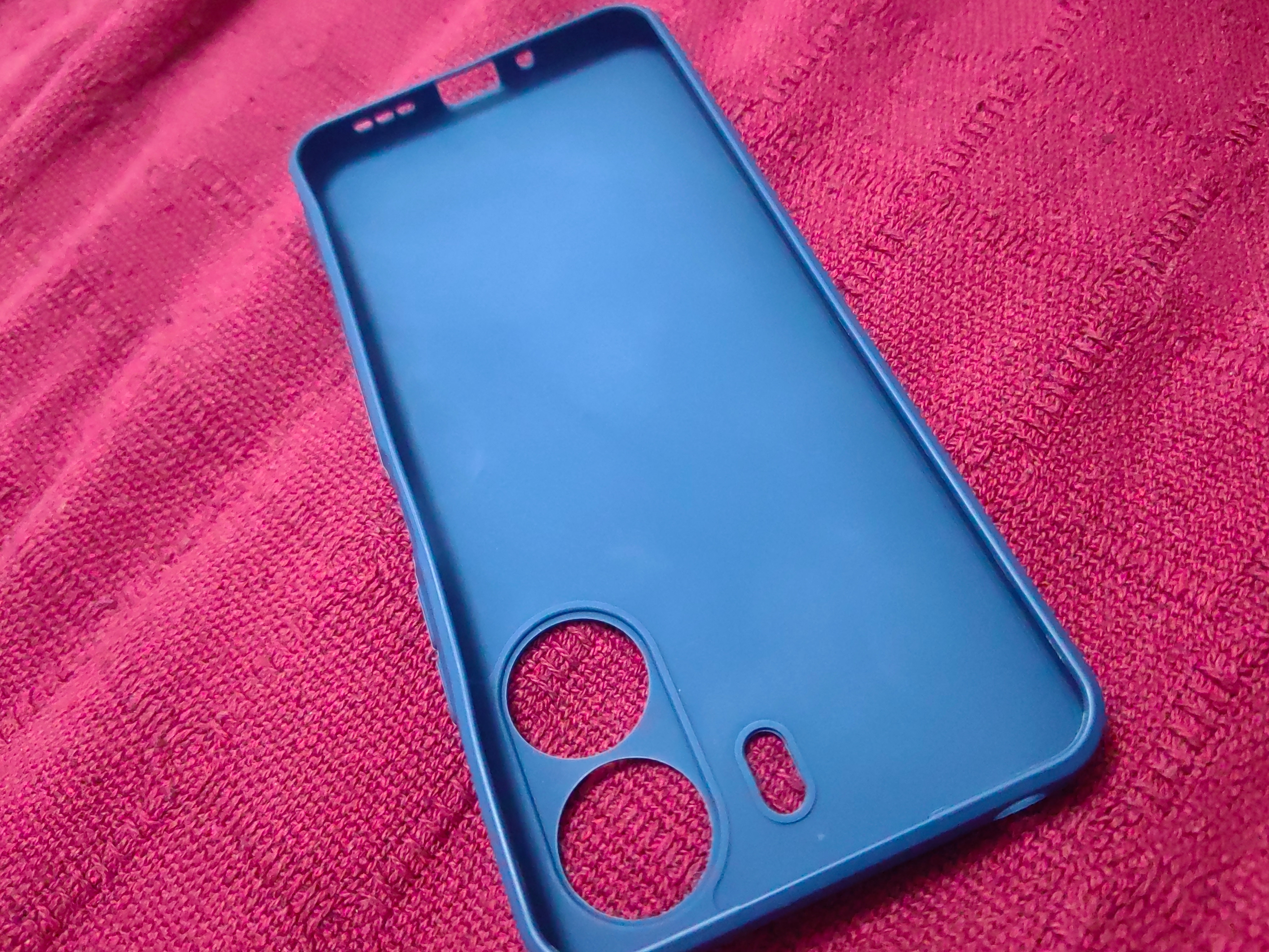 Husa Jelly Silicone Compatibil cu Xiaomi Redmi 13C, Interior de microfibra, Flexibila, Albastru Inchis