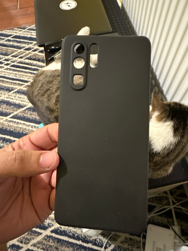 Husa HUAWEI P30 Pro - Luxury Slim Mat TSS, Negru