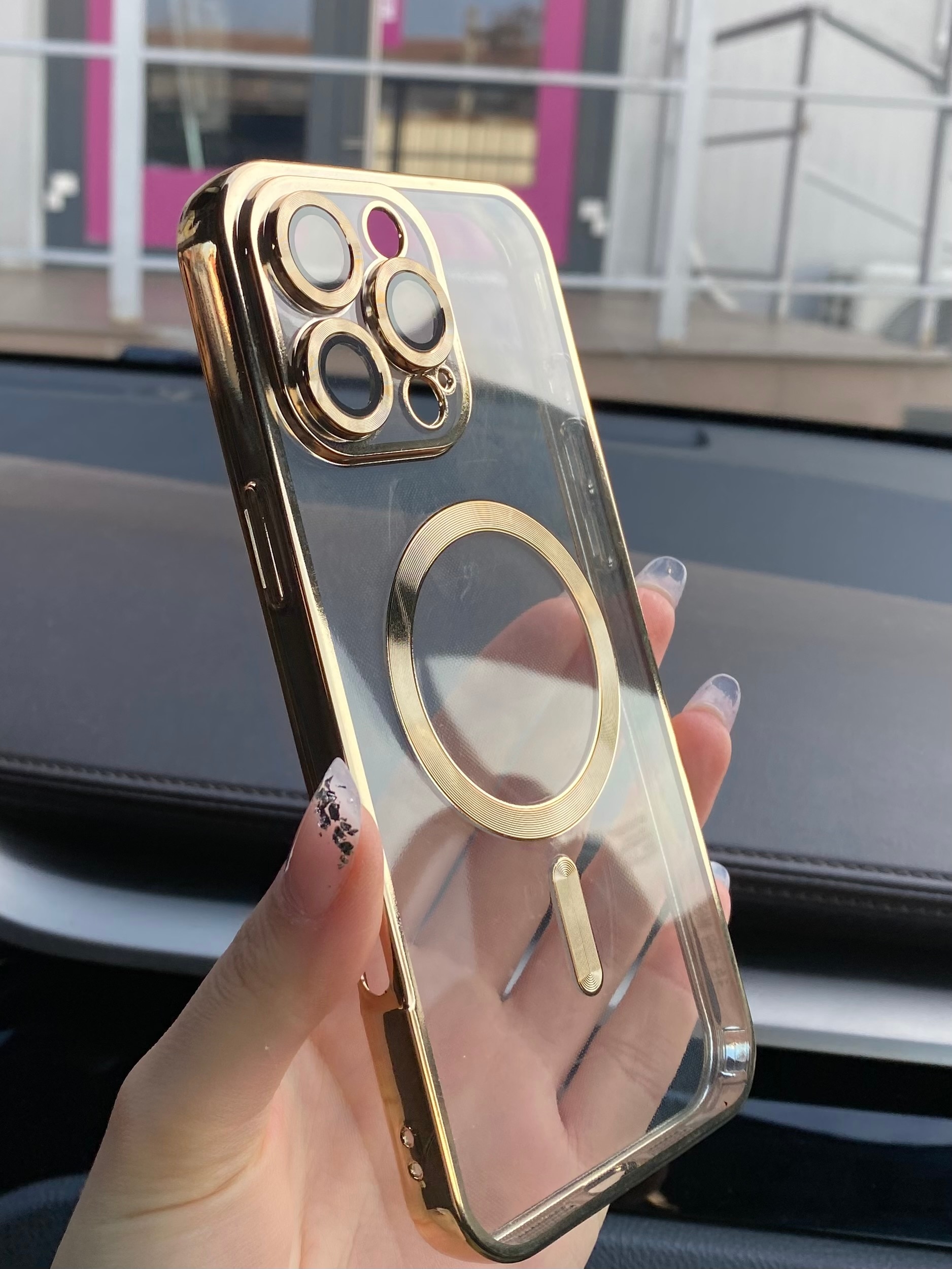 Husa pentru iPhone 16 Pro Max, Sparkle Armor, Sclipici, Protectie Completa, Roz