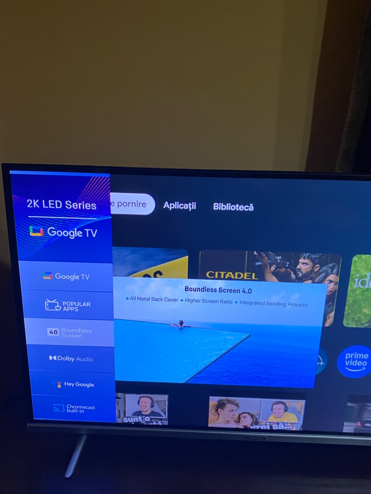 Televizor Tesla LED 32S635SHS, 80 cm, Smart Google TV, HD, Clasa E