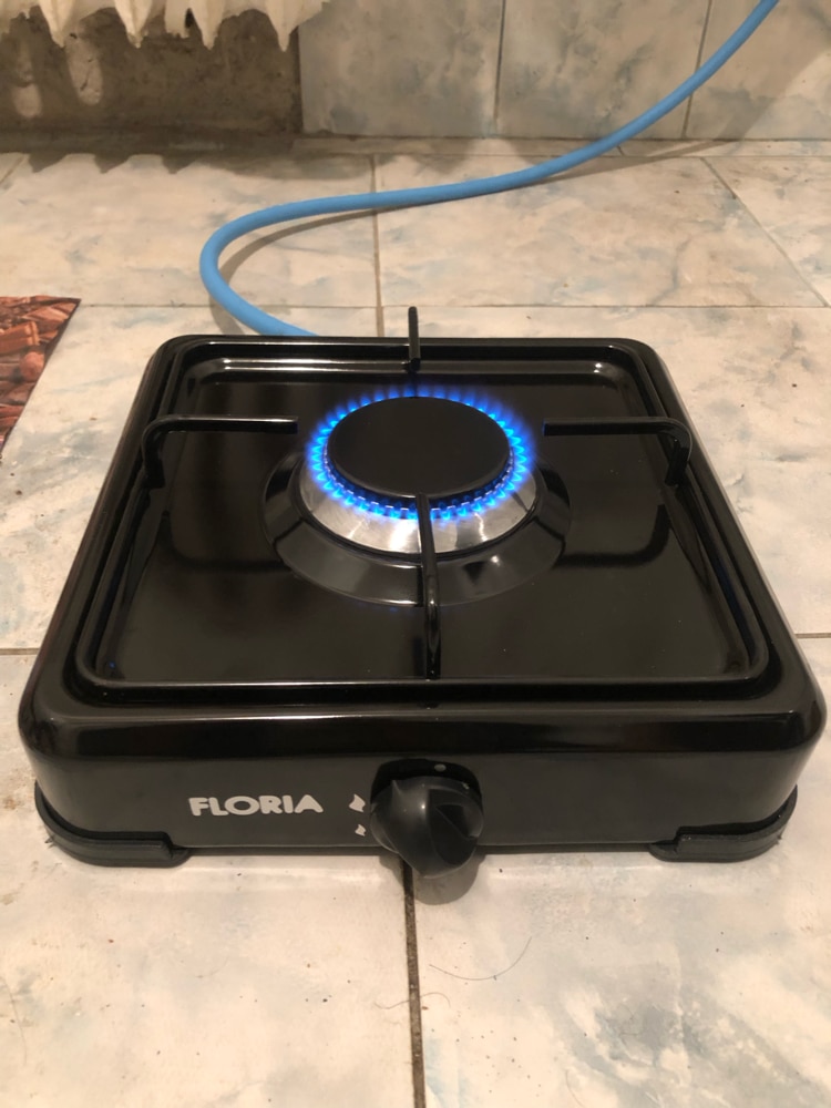 Aragaz 1 ochi, Floria, cu alimentare la butelie, culoare negru / ZLN 7118