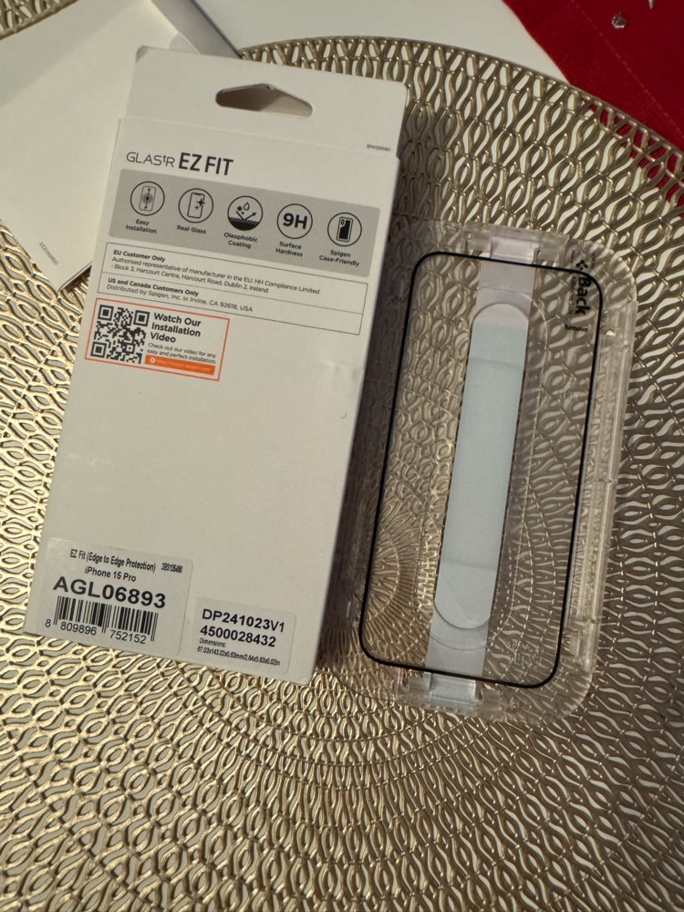 Folie pentru iPhone 15 Pro (set 2) - Spigen Glas.TR EZ FIT - Clear