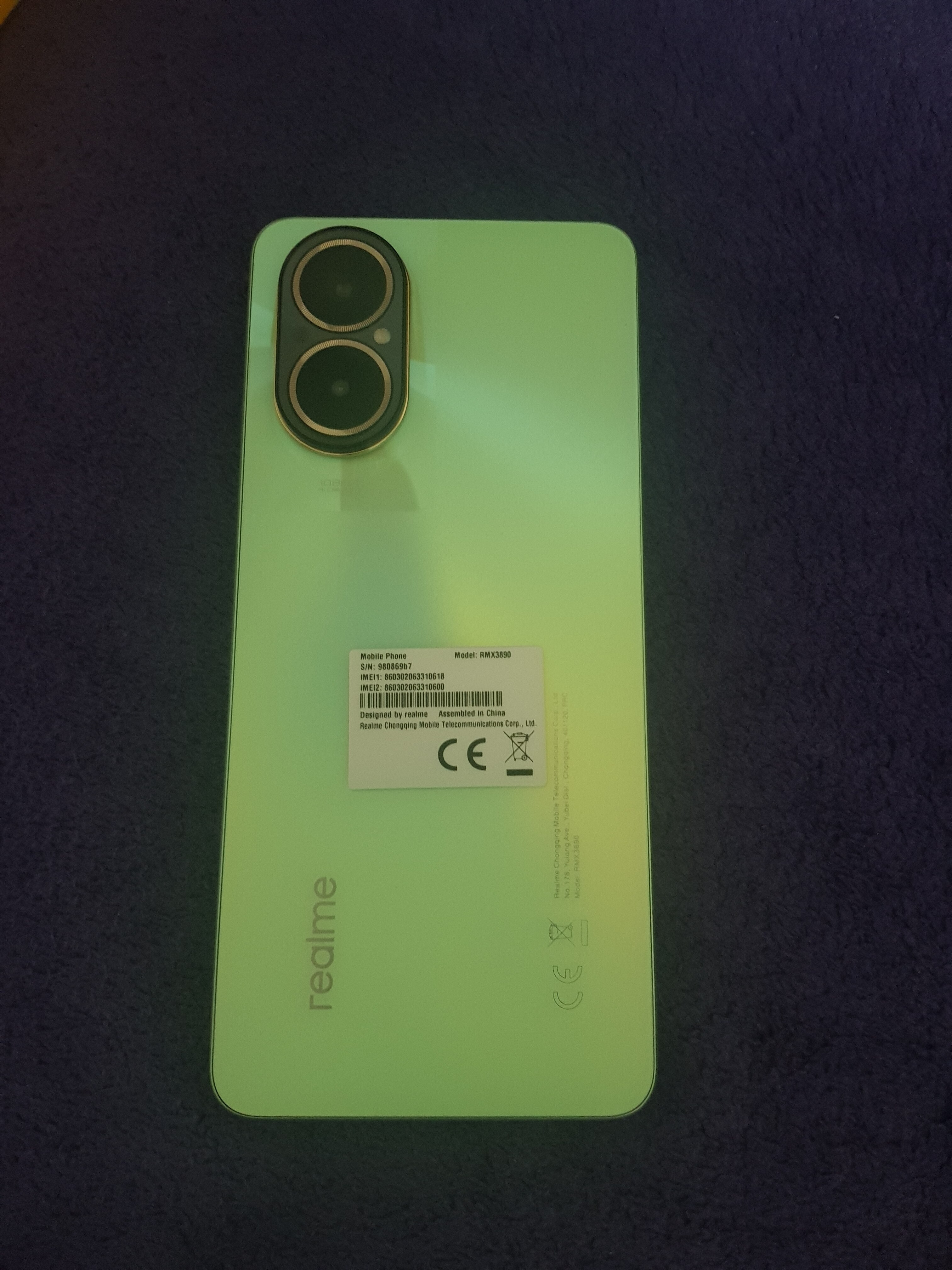 Telefon mobil realme C67, 8GB RAM, 256GB, 4G, Sunny Oasis