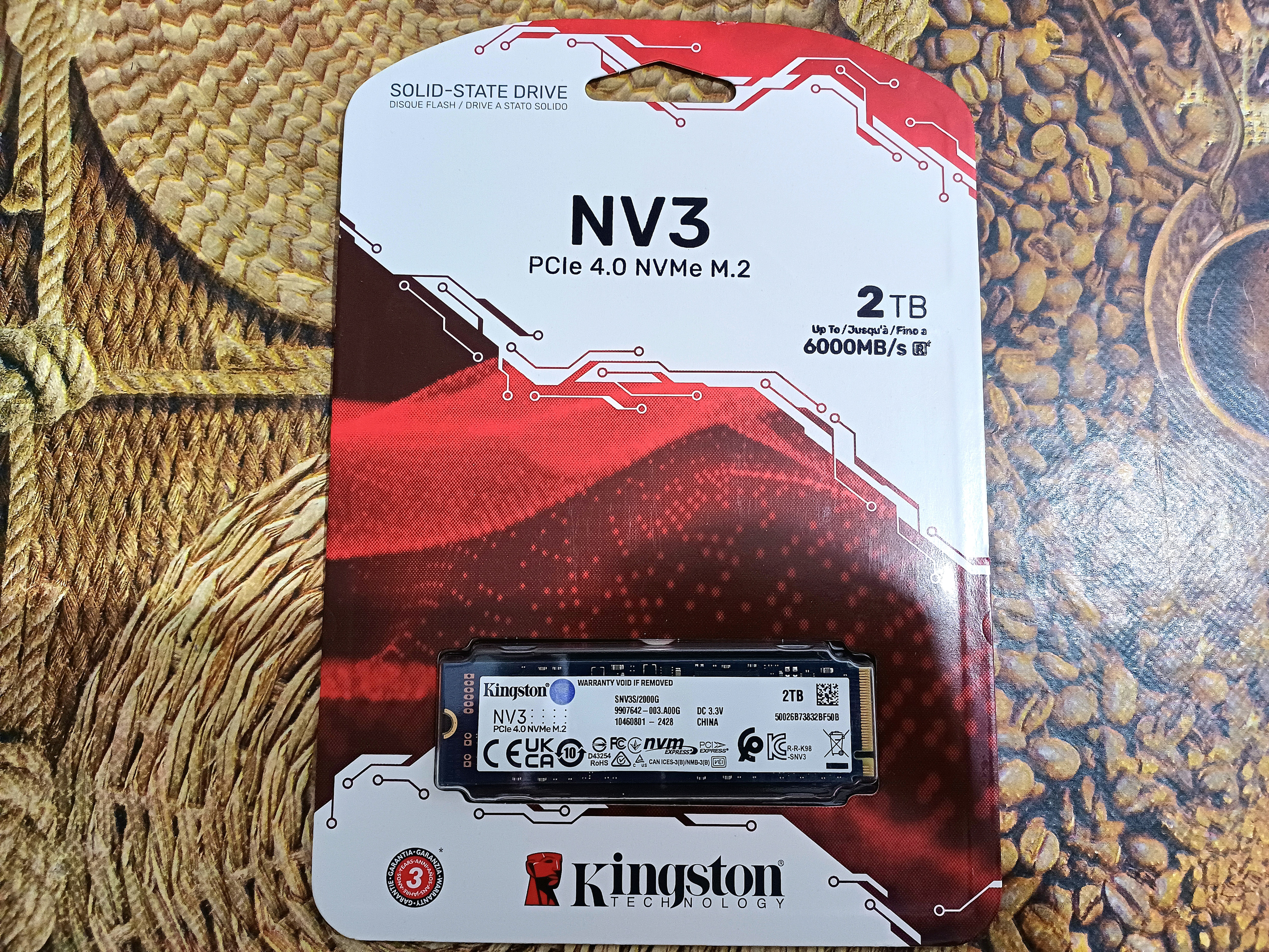 Solid State Drive (SSD) Kingston NV3, 500GB, PCIe 4.0 NVMe, M.2