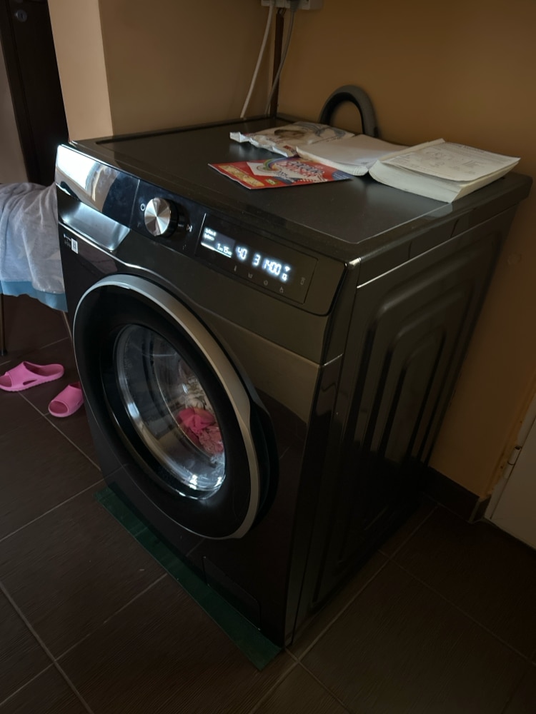 Masina de spalat rufe Samsung WW11DG6B85LBU4, 11 kg, 1400 rpm, Clasa A, AI Ecobubble, Super Speed 39 min, AI Control, Hygiene Steam, Negru