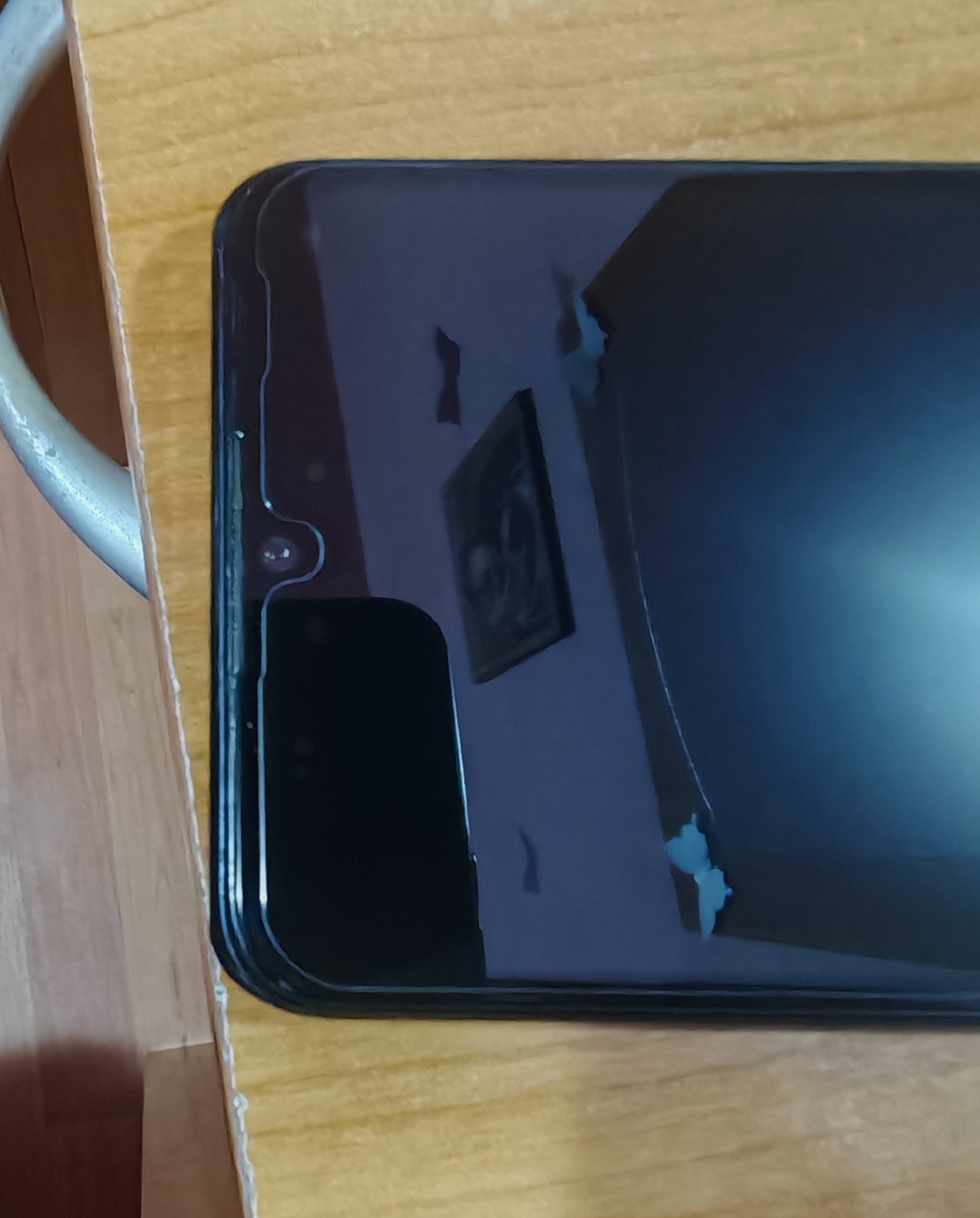 Folie de sticla Huawei P30 Lite, neagra, securizata, full screen, antisoc, durabila