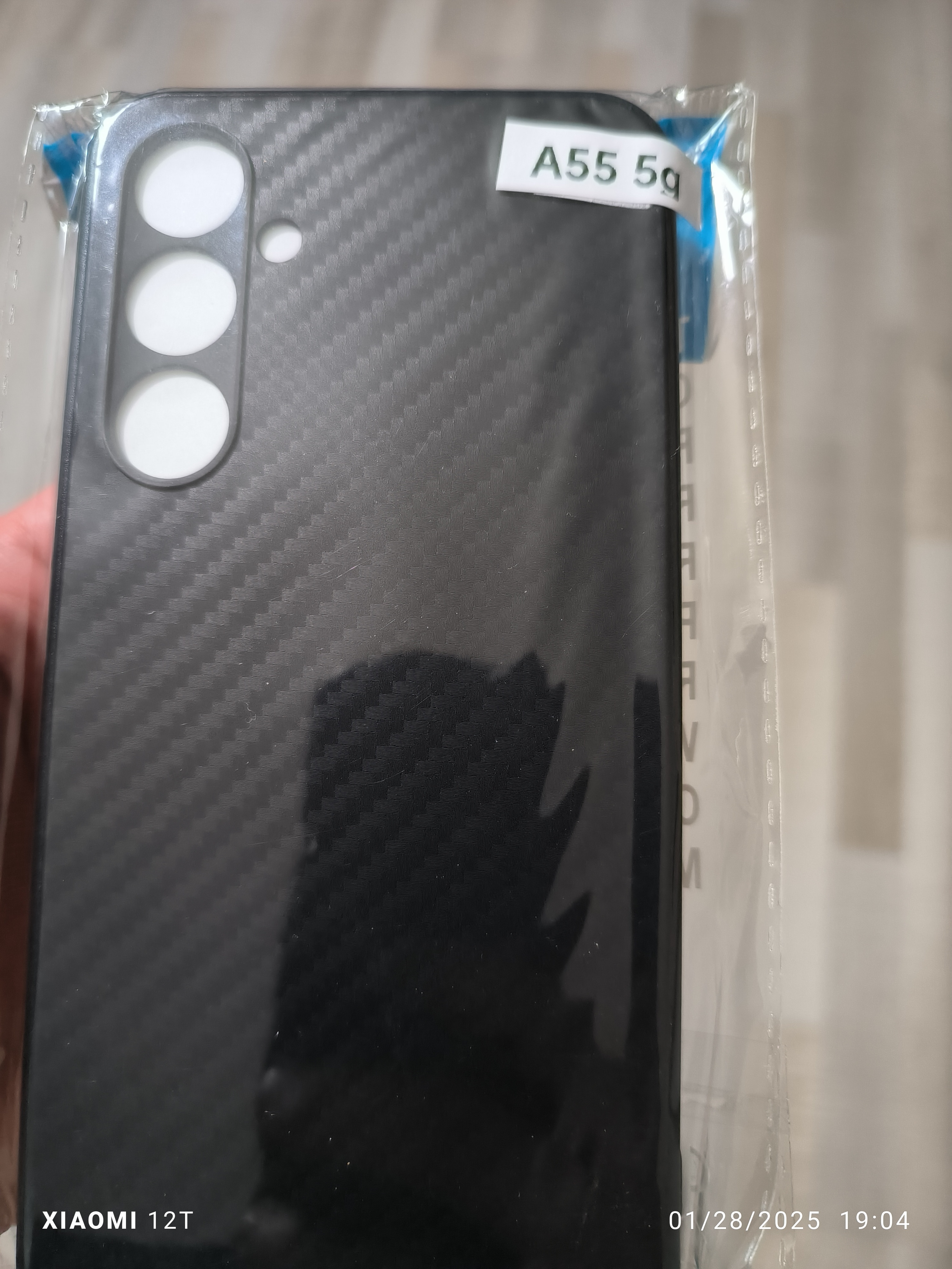 Husa pentru Samsung Galaxy A55 5G - Techsuit CarbonFiber - Black