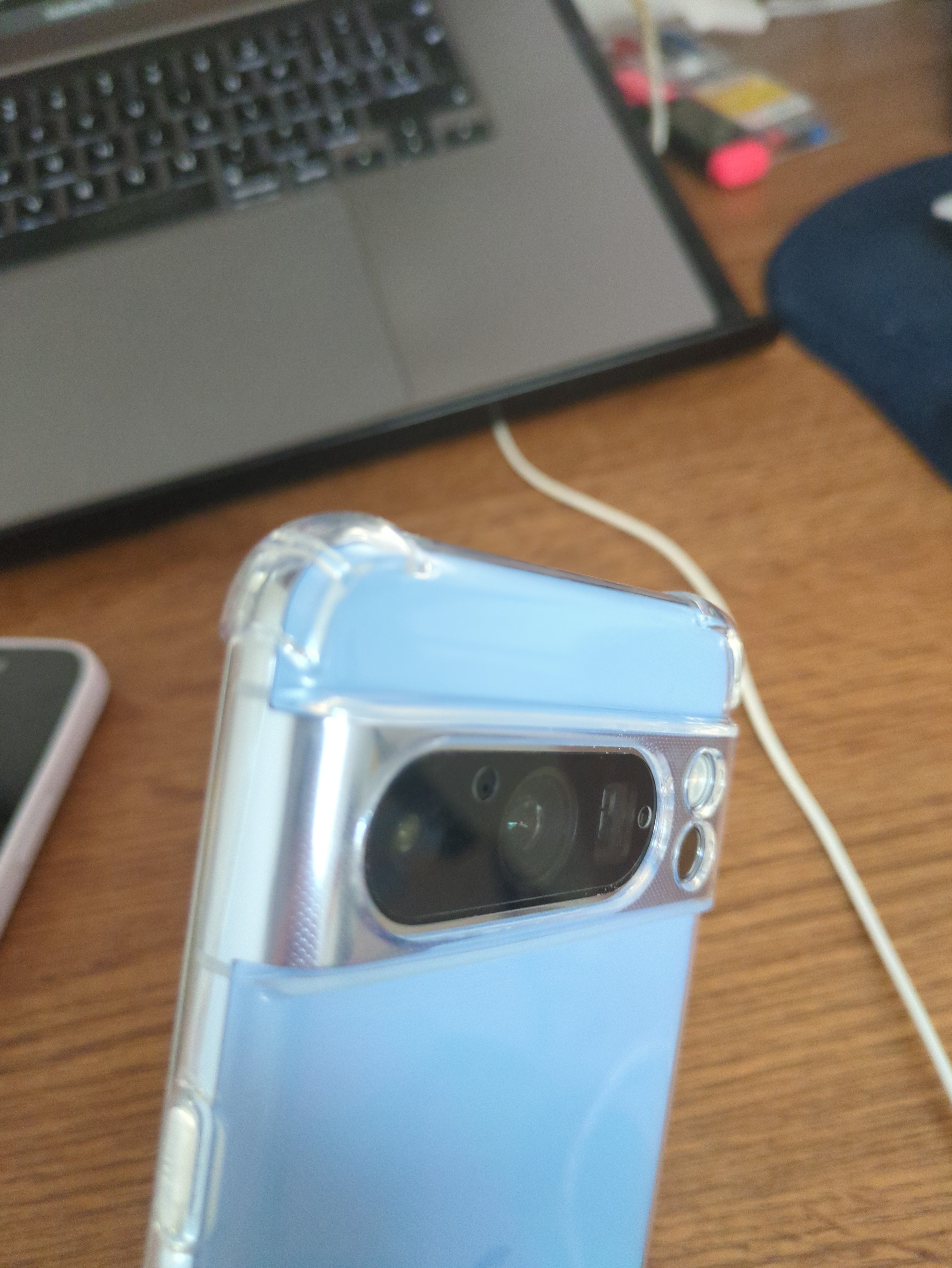 Husa pentru Google Pixel 8 Pro Daden® Clear Silicone, Protectie Camera, Antisoc, Transparenta