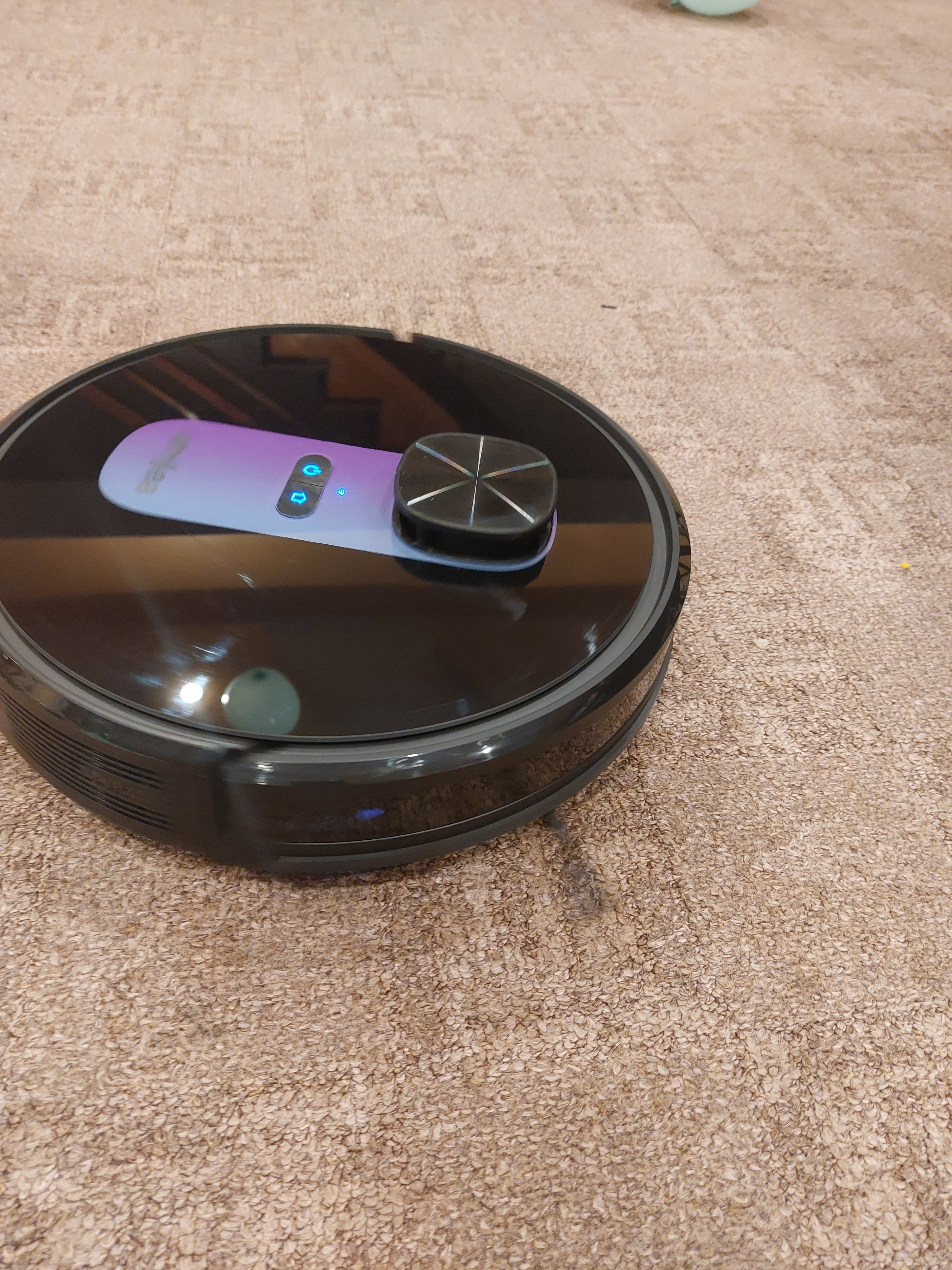 Aspirator robot amXea G6RM Negru-Gri, colector de praf automat extern, navigare laser, Wi-Fi app, smart memory, multi-suprafete, curatare uscata cu spalare, perie centrala