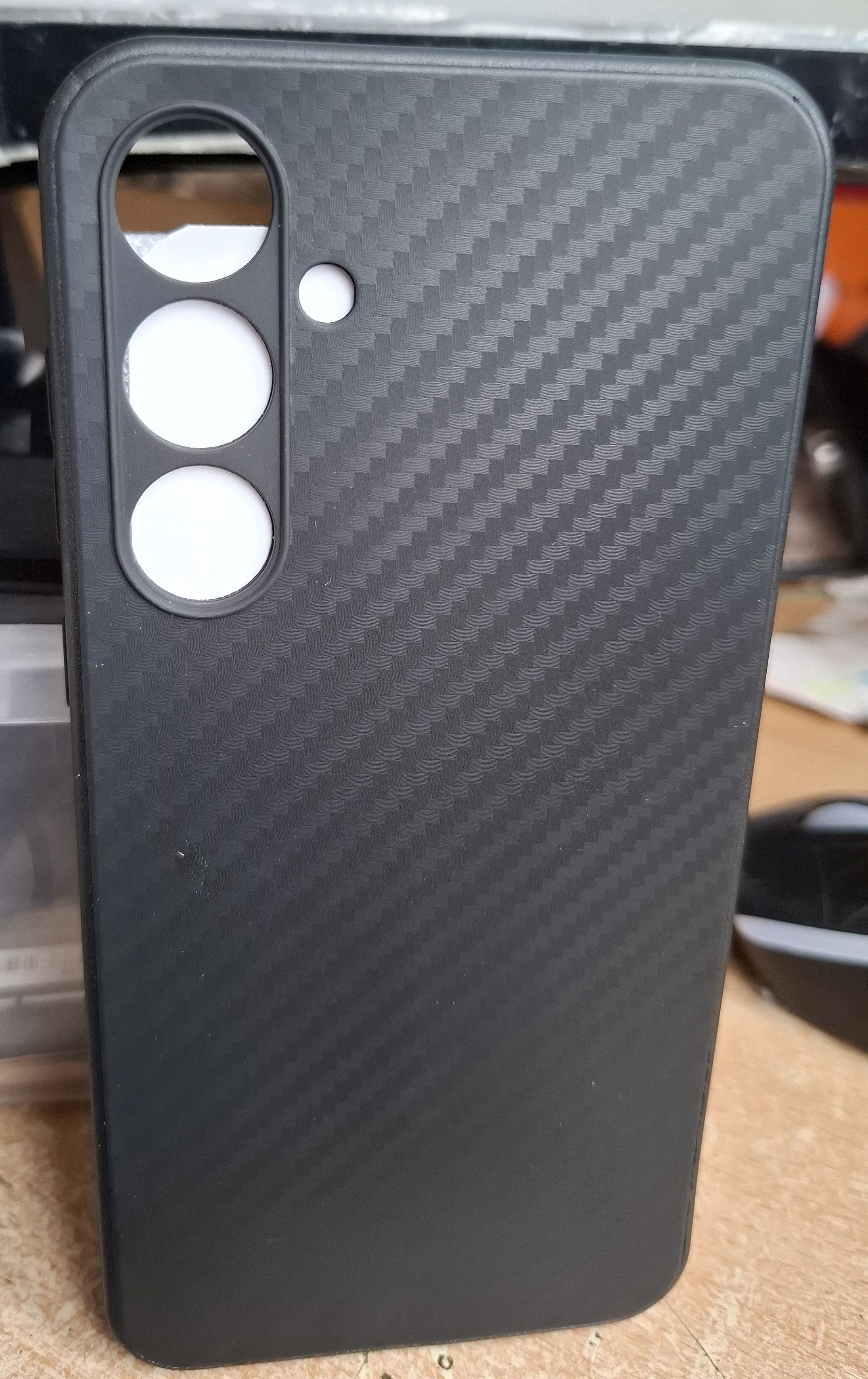 Husa pentru Samsung Galaxy A55 5G - Techsuit CarbonFiber - Black