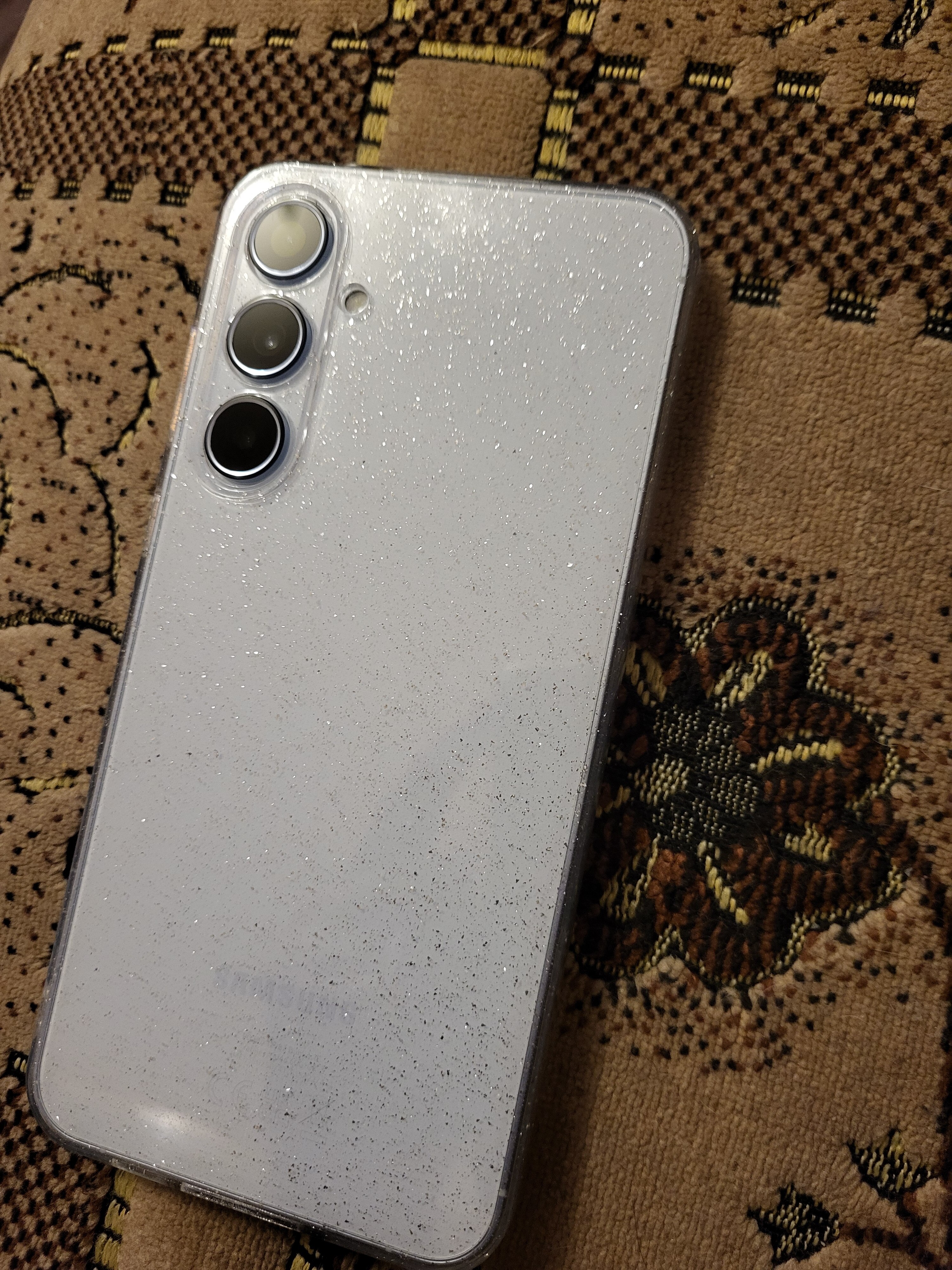 Husa pentru Samsung Galaxy A55 5G A556, Techsuit, SparkleSkin, Transparenta