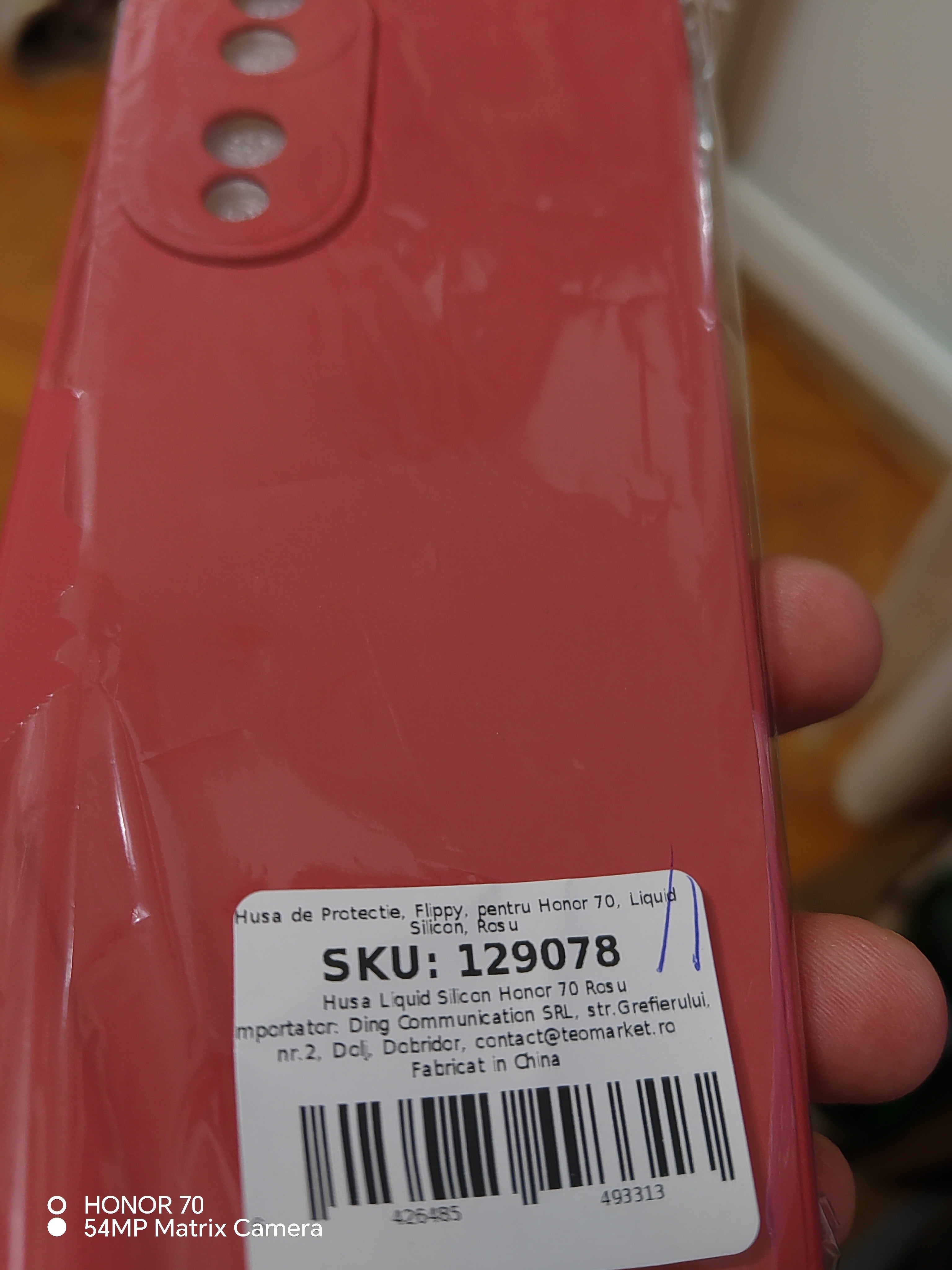 Husa de Protectie, Flippy, pentru Honor 70, Liquid Silicone, cu Microfibra pe Interior, Protectie Antisoc, Compatibil Incarcare Wireless, Verde