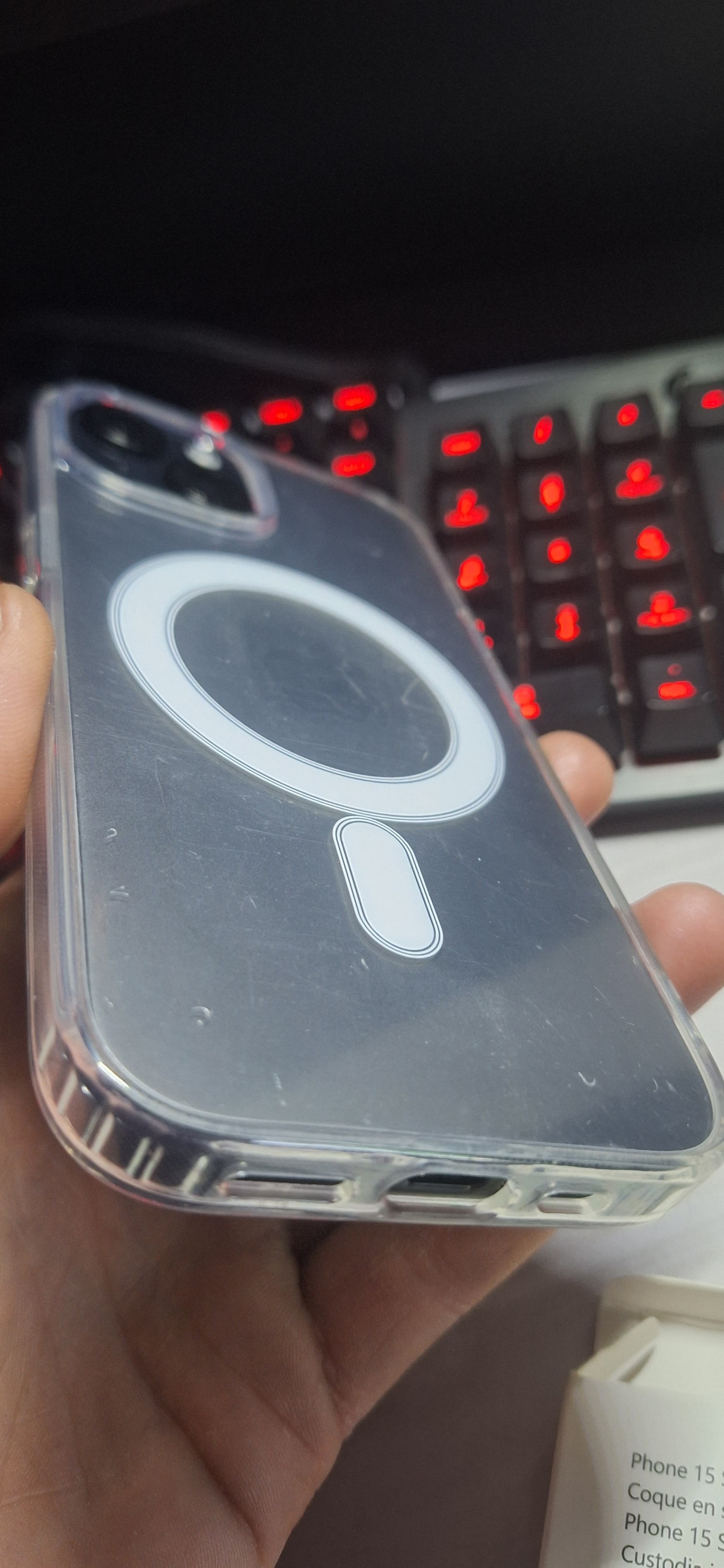 Husa pentru iPhone 15 magsafe case transparent