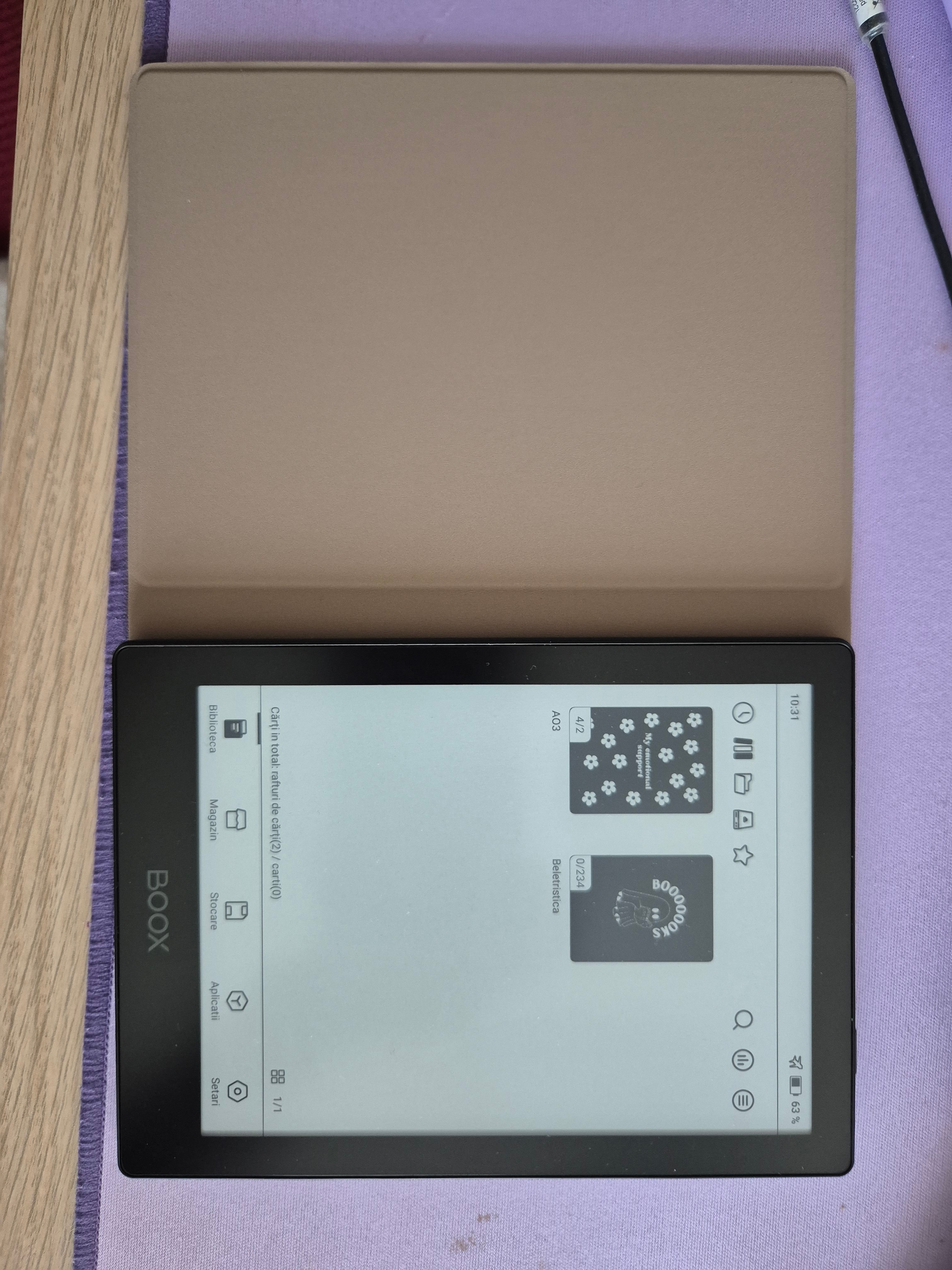 Tableta E-Ink Boox GO 6, 6 inch, Octa-Core, 2GB RAM, 32 GB, Android 12, Negru