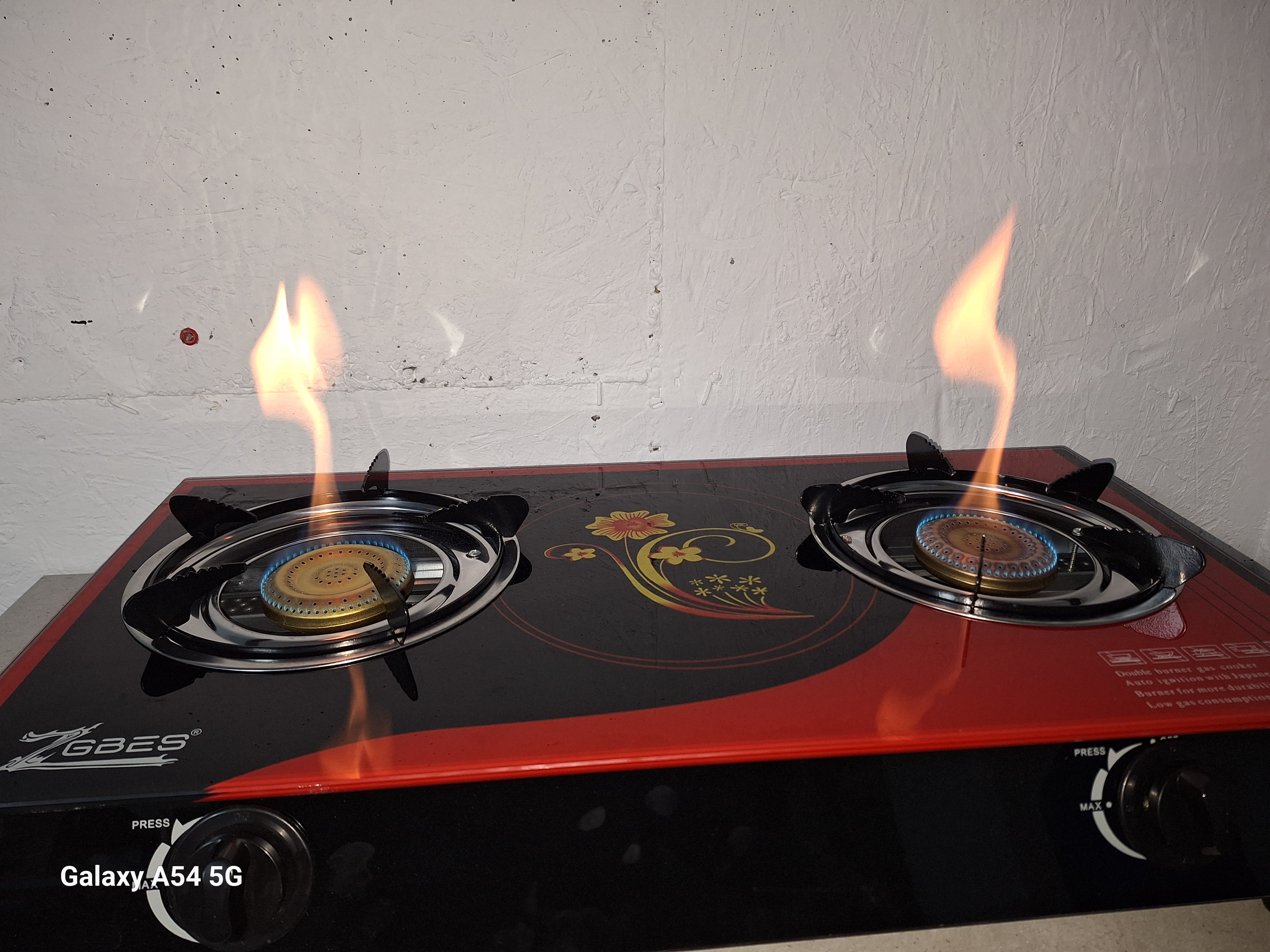 Aragaz plita sticla doua ochiuri, GBES COOKER, alimentare GPL Butelie