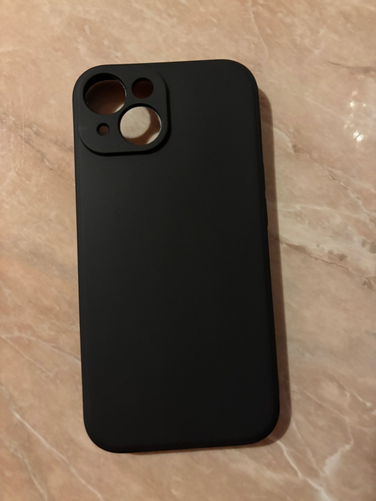 Husa telefon, Silicon, Pentru Iphone 15, Negru