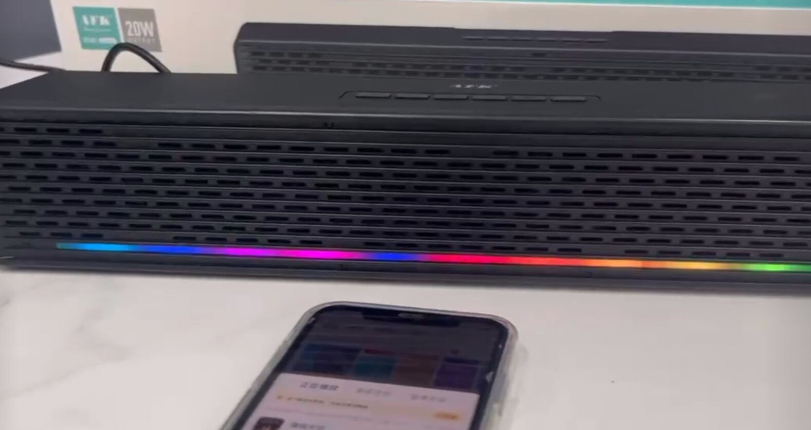Soundbar AFK 602, 2 canale, bluetooth 5.1, 20 W, Negru