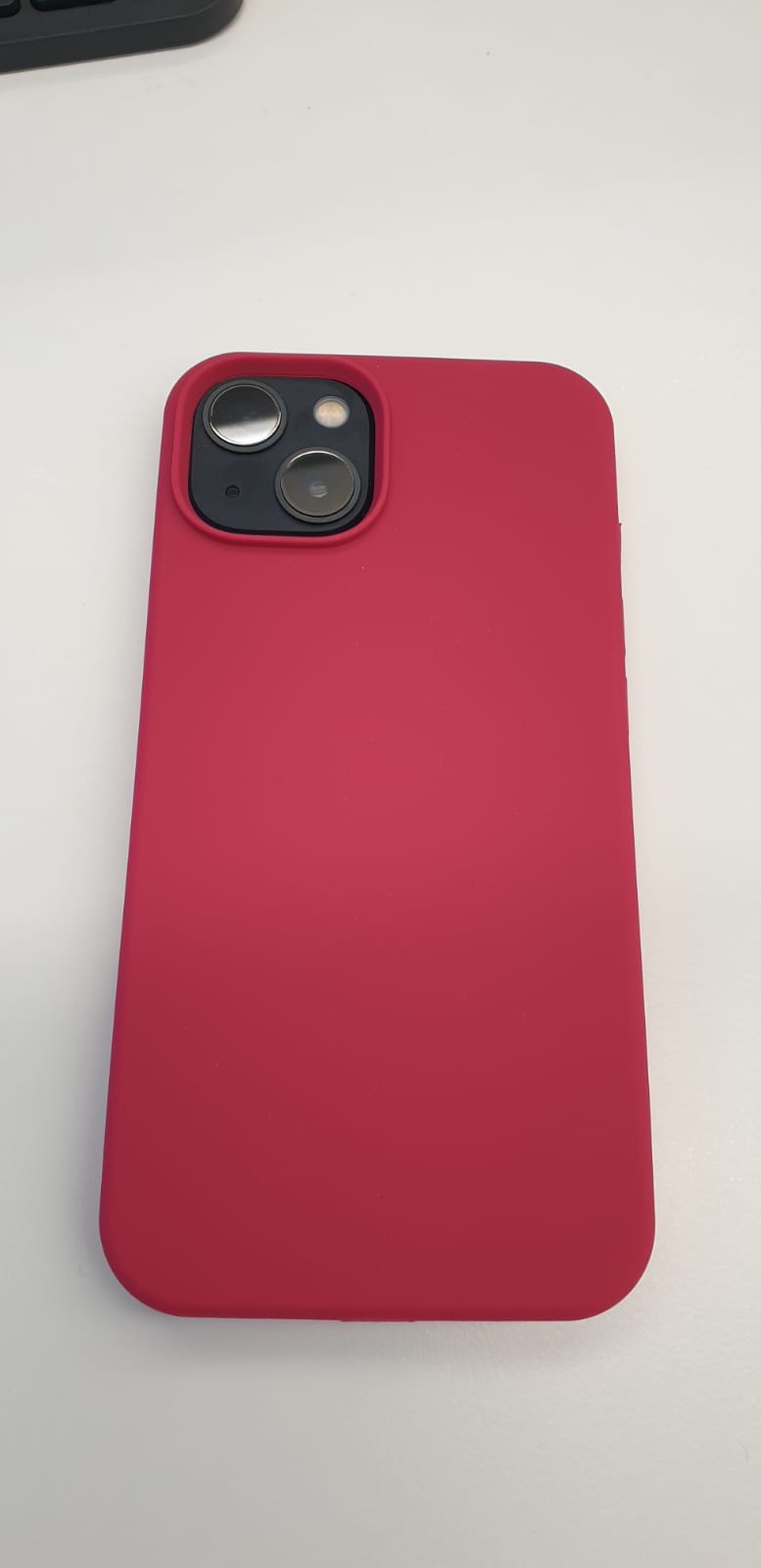 Husa pentru iPhone 13 / 14 / 15 silicone lite burgundy