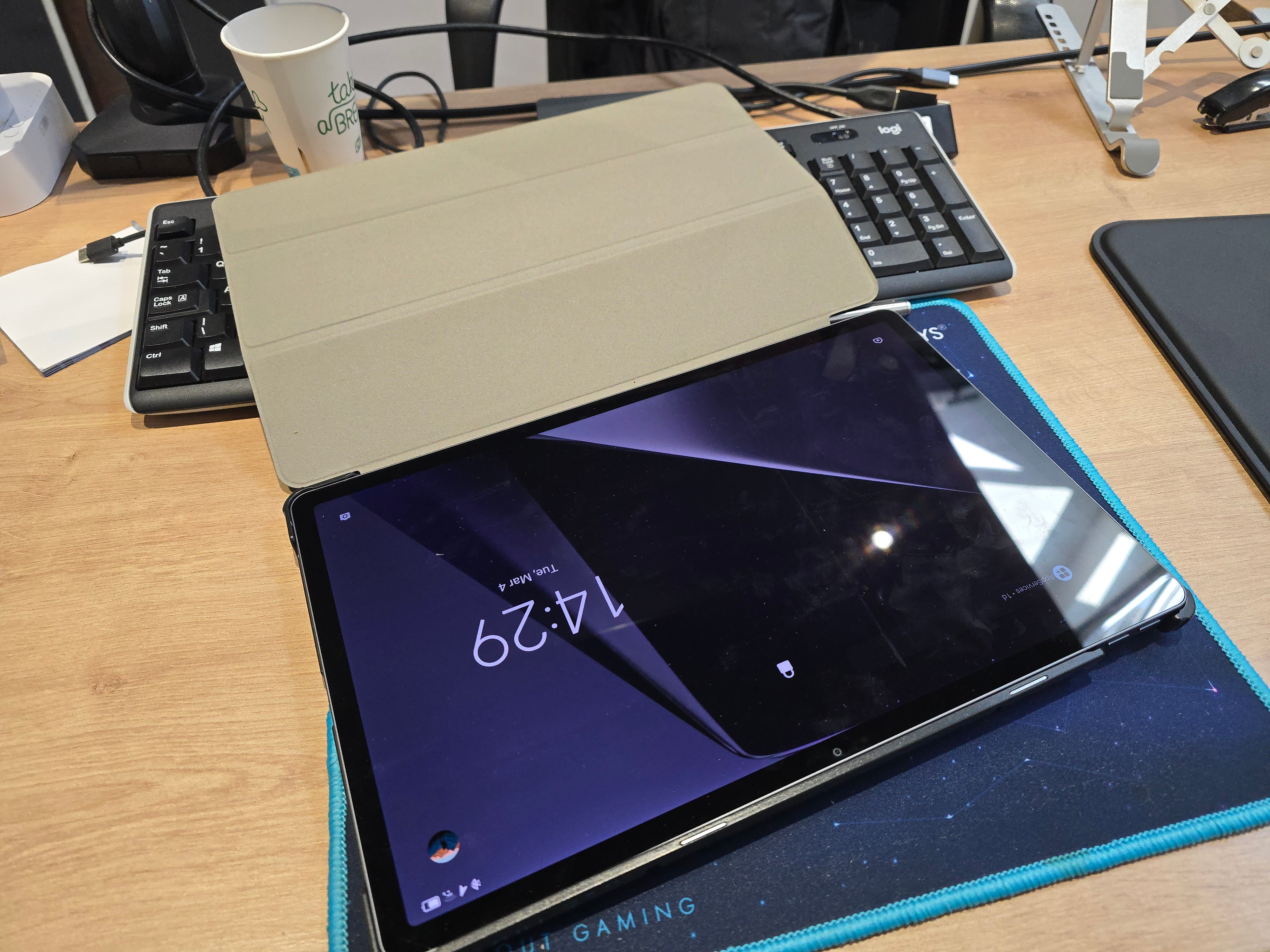Husa DDOLI ® pentru tableta Lenovo IDEA Tab PRO, 12.7 inch, Gri
