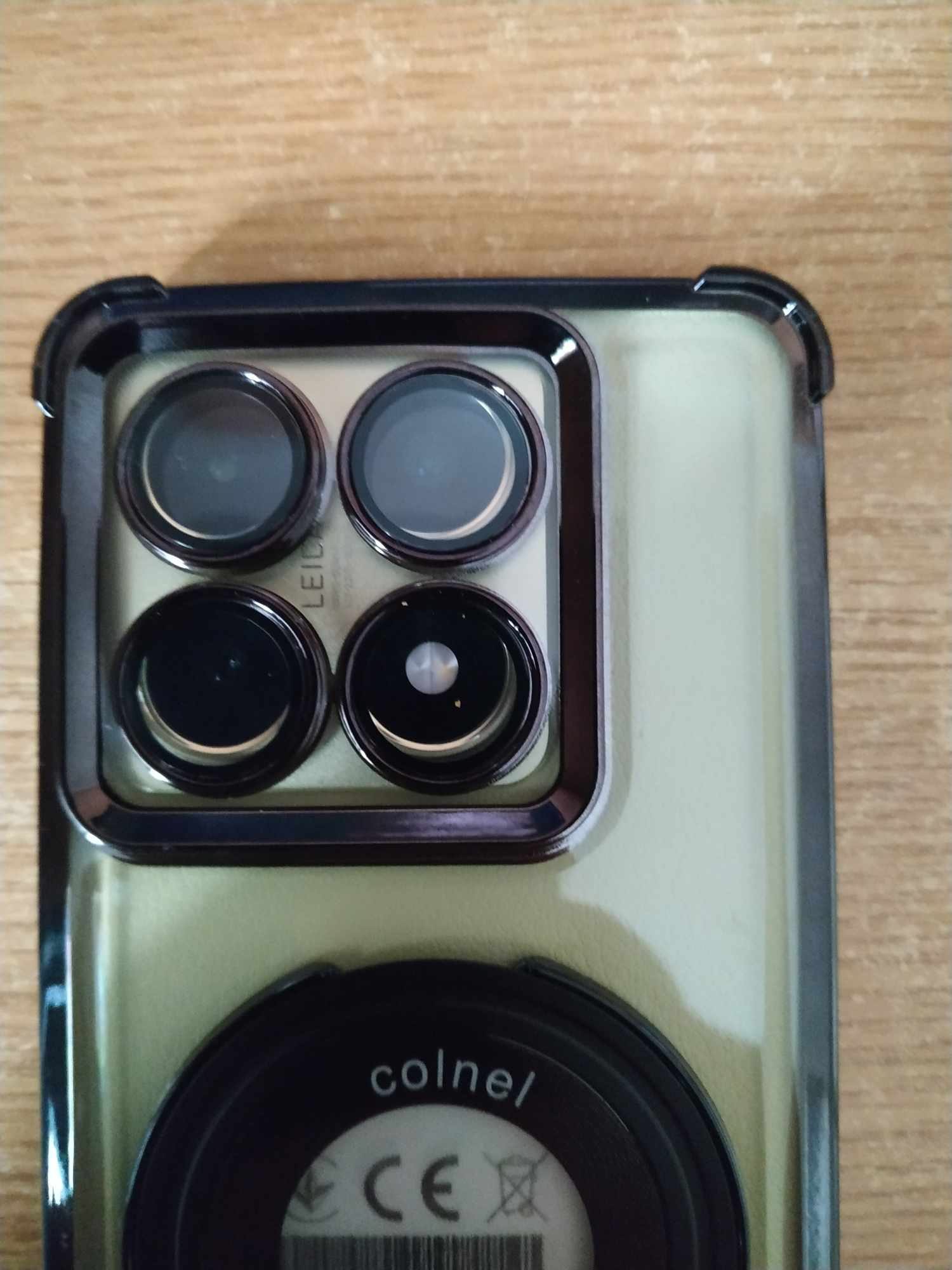 Husa compatibila cu Xiaomi 14T Pro, carcasa transparenta rezistenta la socuri cu suport inel magnetic. Husa pentru Xiaomi 14T Pro din silicon moale/TPU-Argintiu