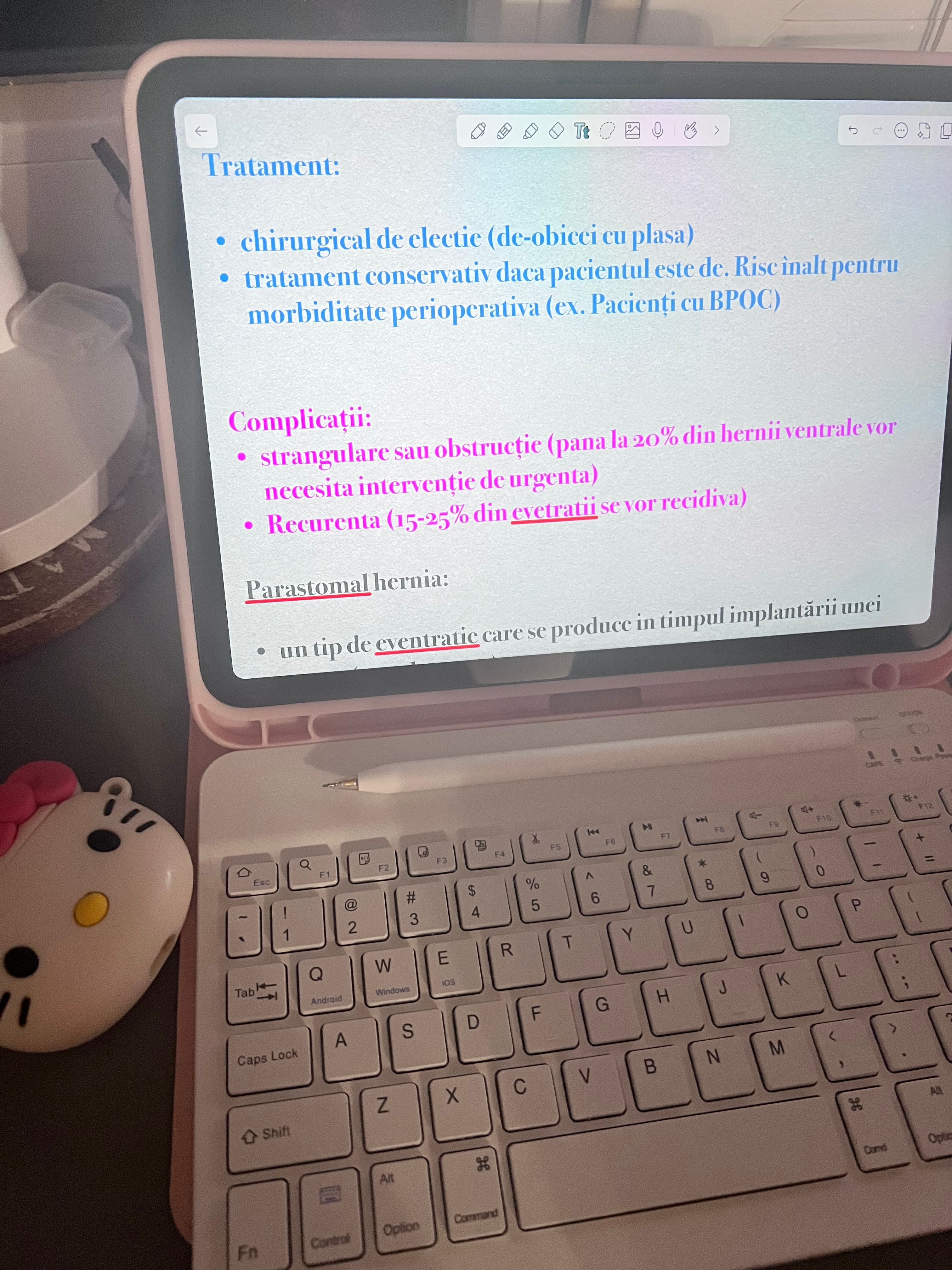 Carcasa cu tastatura pentru iPad 10.9 2022 (a 10-a generatie) cu suport pentru creion, detasabil magnetic, tastatura Bluetooth wireless, activare/dezactivare automata, roz
