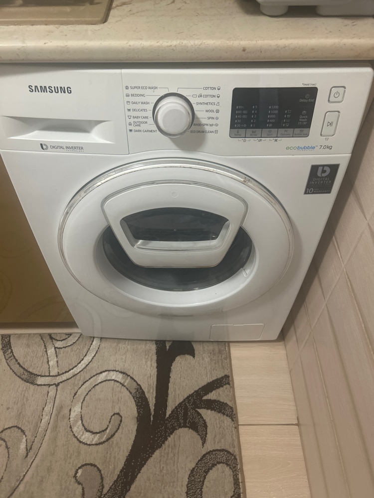 Masina de spalat rufe Samsung WW90T4540TE/LE, 9 kg, 1400 RPM, Clasa D, Add Wash, Steam, Drum Clean, Smart Check, Motor Digital Inverter, Alb