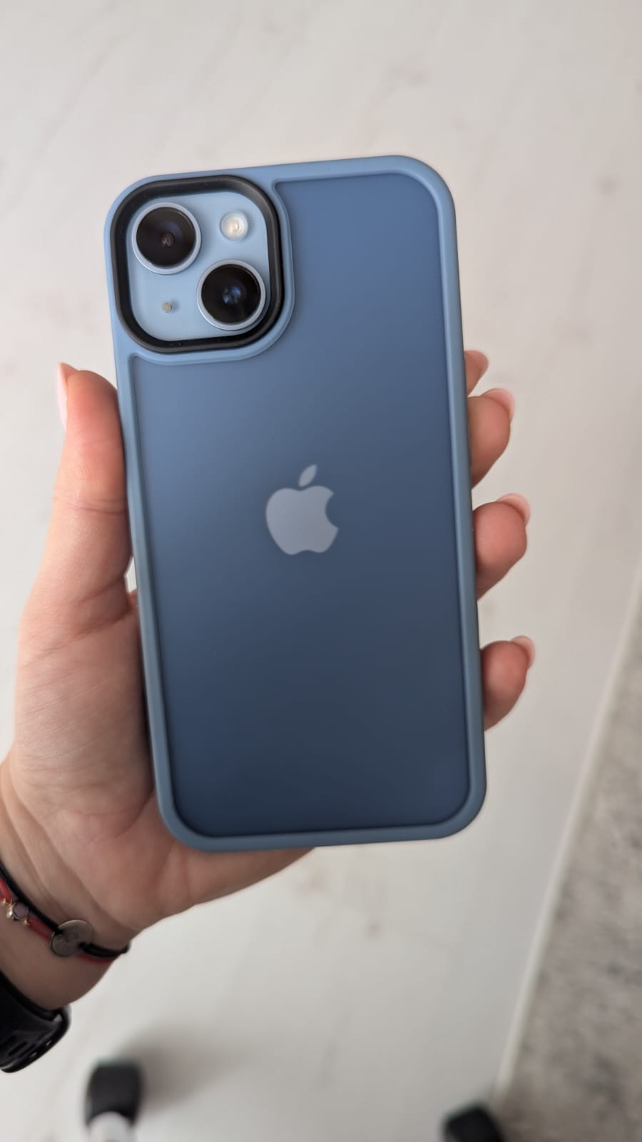 Husa pentru iPhone 14, MobileSmart, Hybrid ultra slim, carcasa spate Antisoc, Negru