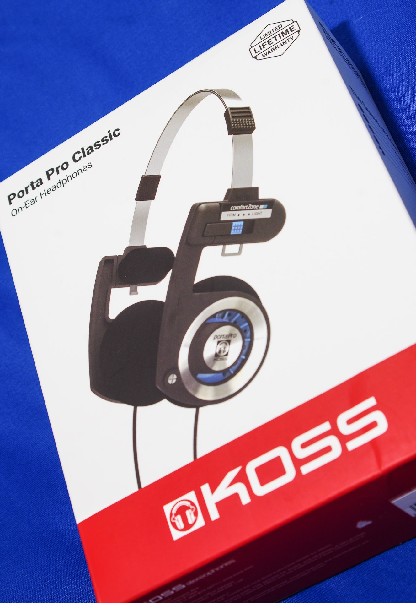 Casti audio Koss cu banda PORTA PRO Classic, tip sport, Negru/Argintiu