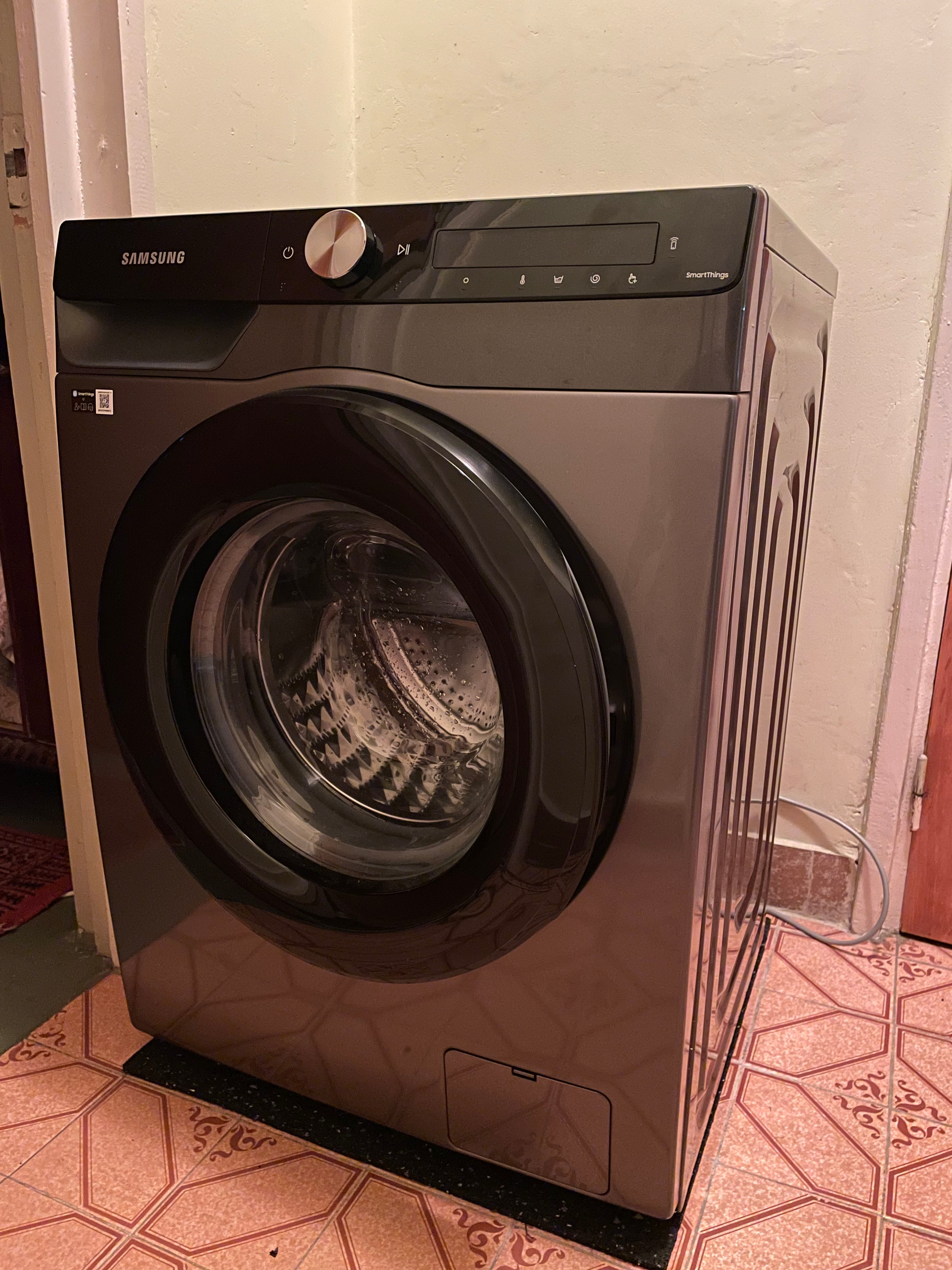 Masina de spalat rufe Samsung WW80T534DAXAS7, 8 kg, 1400 RPM, Clasa A, Auto Dosing, Eco Bubble, AI Energy, Motor Digital Inverter, Antracit