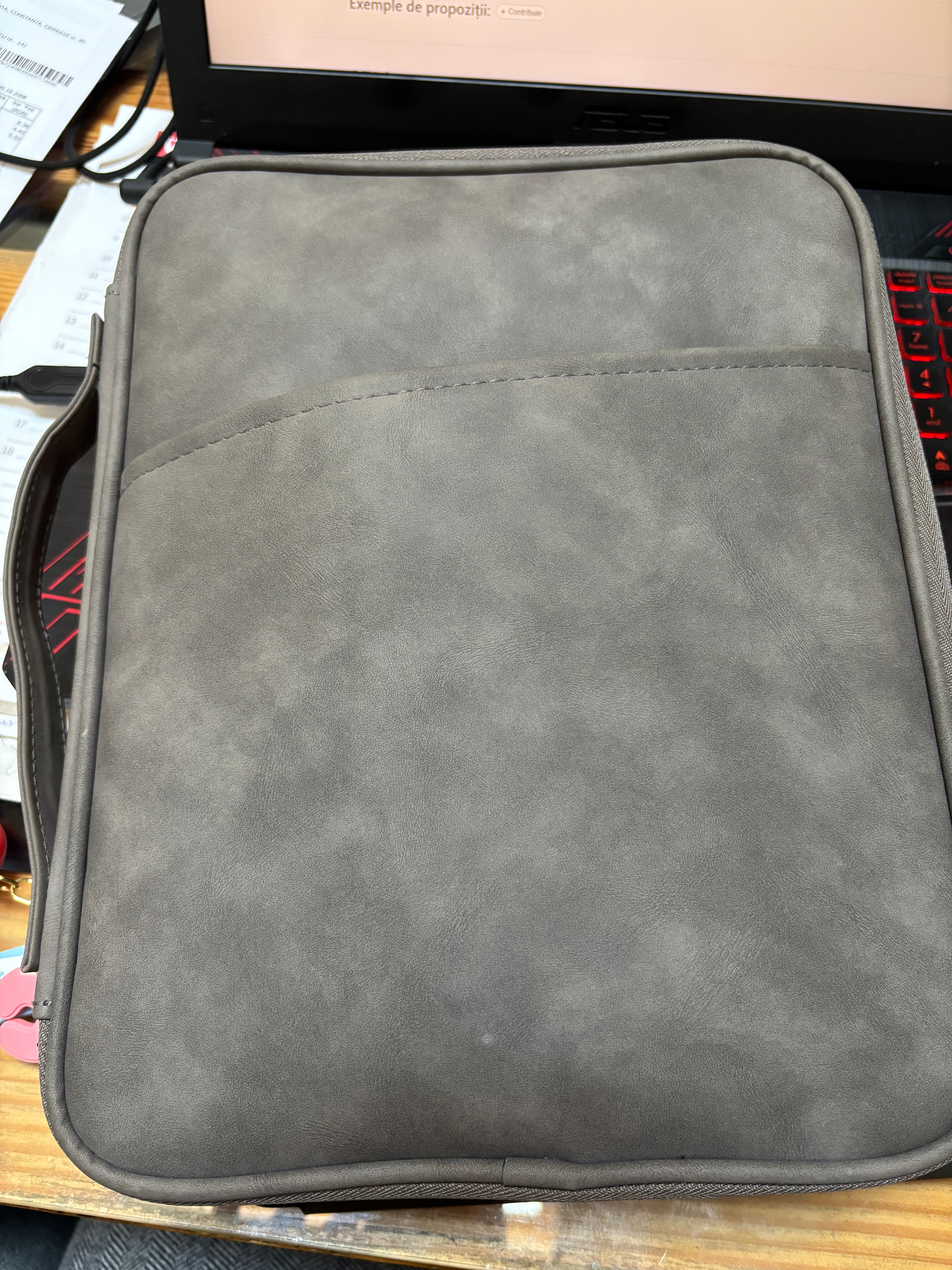 Husa de tableta, Yulinland®, pentru iPad si accesorii, compatibila Apple iPad 10.2 (2022. 2021, 2020, 2019), Apple iPad Air / (2019), Apple iPad Pro 11, Apple iPad 9.7 (2018), 30 x 23 x 3 cm, gri