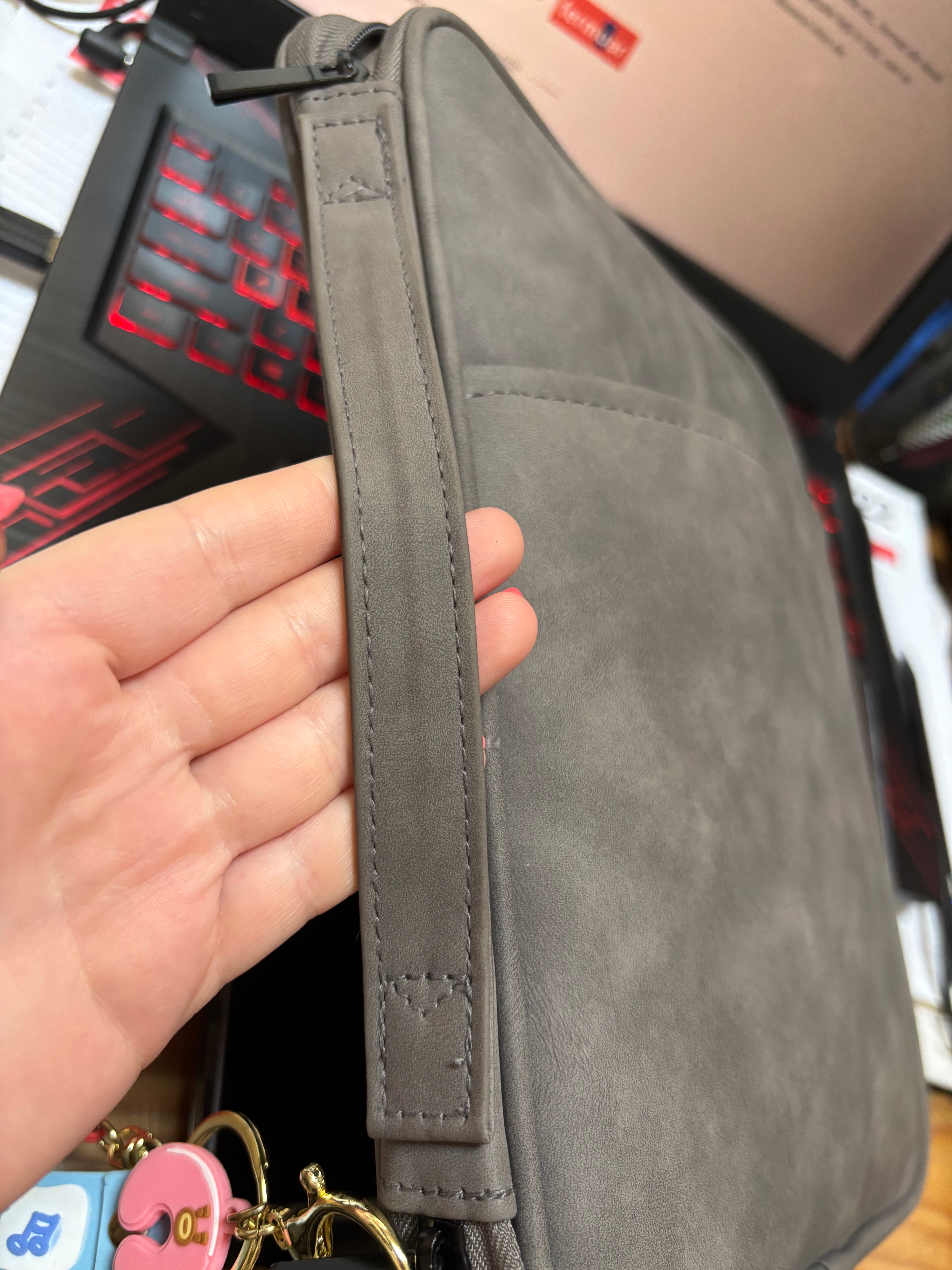Husa de tableta, Yulinland®, pentru iPad si accesorii, compatibila Apple iPad 10.2 (2022. 2021, 2020, 2019), Apple iPad Air / (2019), Apple iPad Pro 11, Apple iPad 9.7 (2018), 30 x 23 x 3 cm, gri
