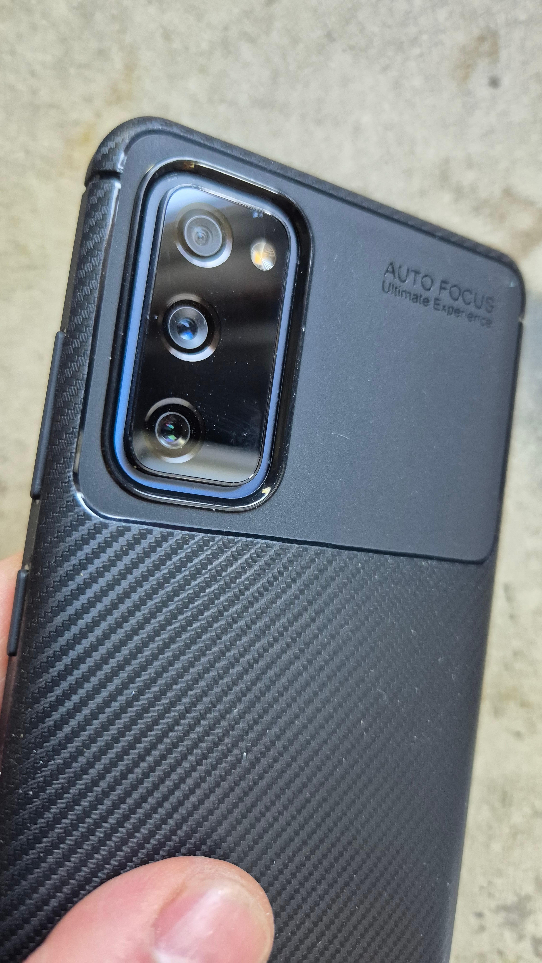 Husă pentru Samsung Galaxy S20 FE, SKYDDAR INNOVATION, silicon carbon, set cu sticker, albastru
