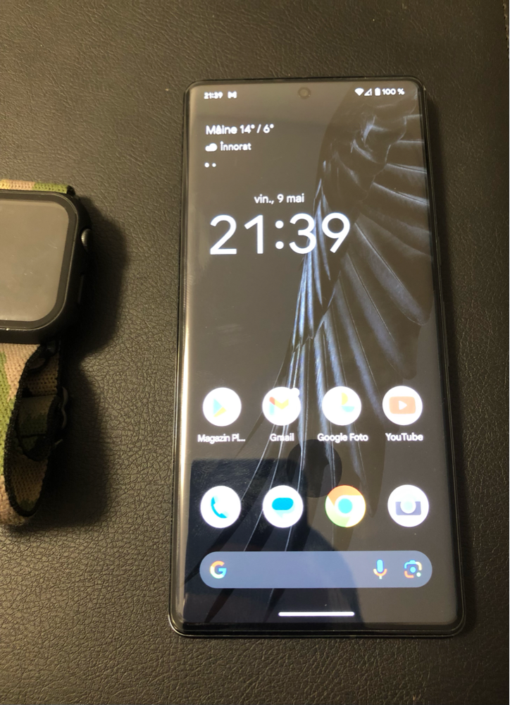 Telefon mobil Google Pixel 7 Pro, 128GB, 12GB RAM, 5G, Obsidian