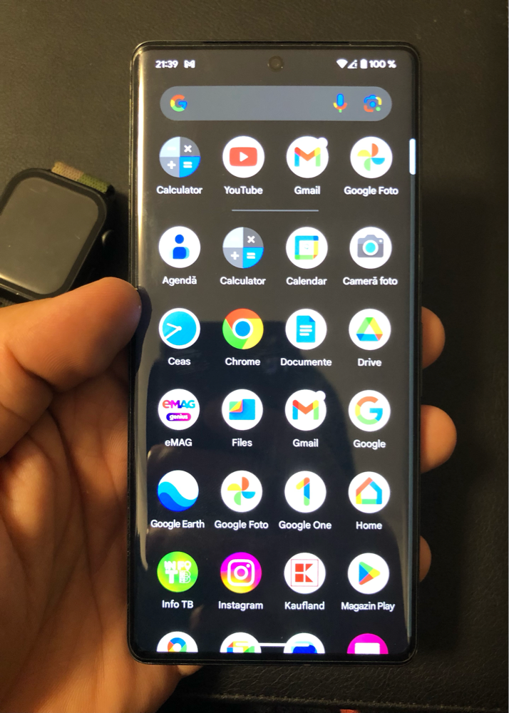Telefon mobil Google Pixel 7 Pro, 128GB, 12GB RAM, 5G, Obsidian