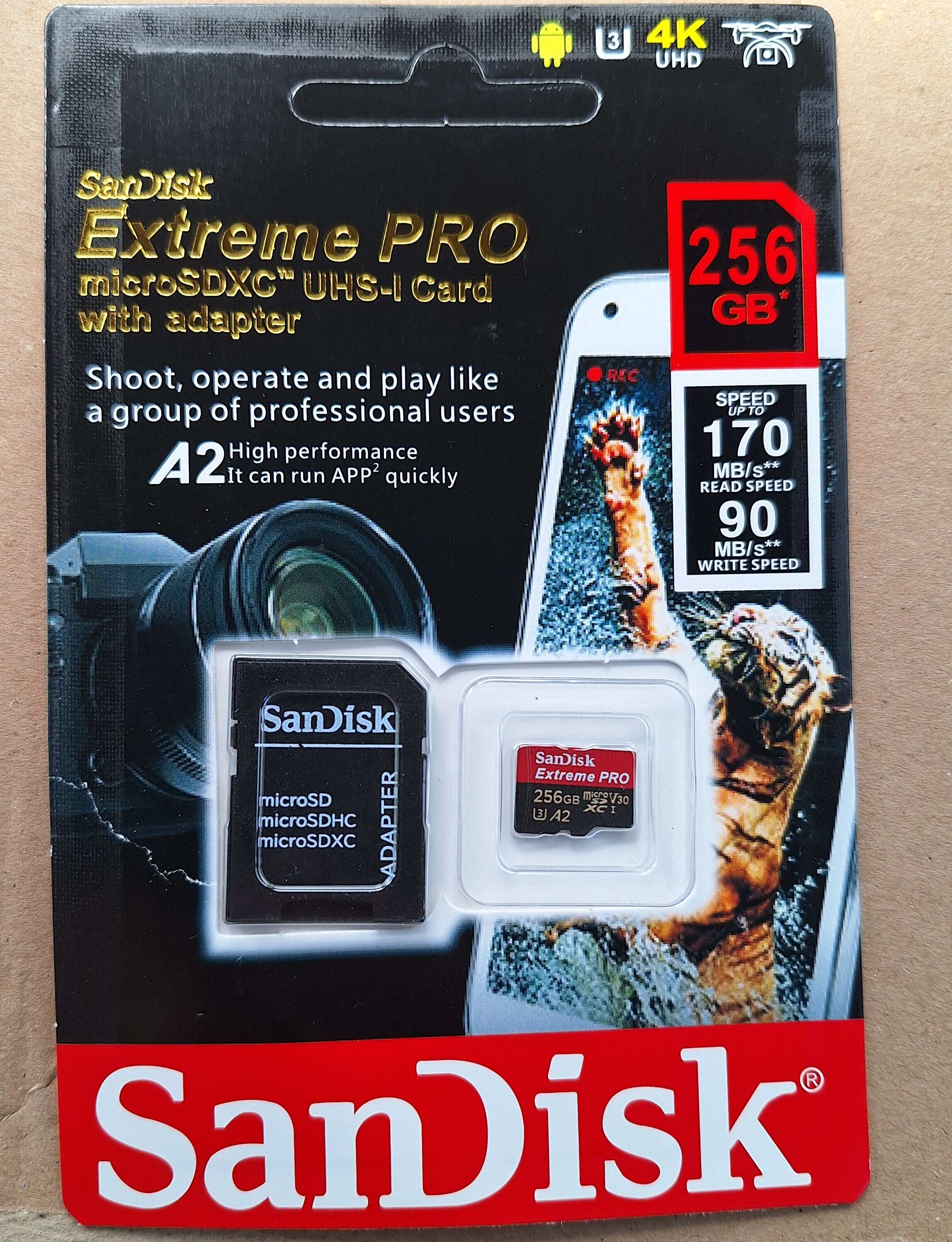 Card de memorie SanDisk Extreme PRO microSDXC 1TB, pana la 200MB/s
