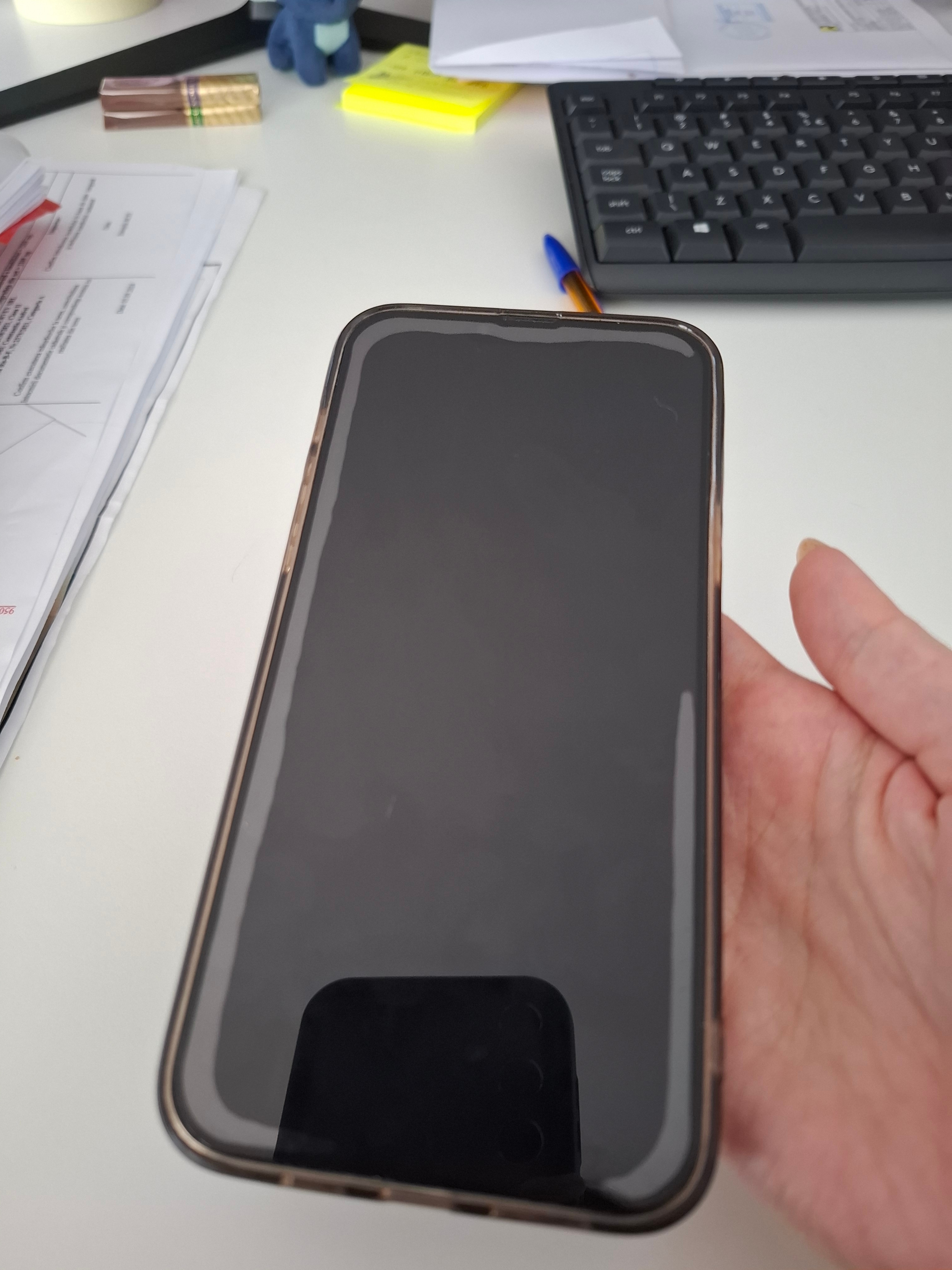 Folie Sticla CASEY STUDIOS™ compatibila cu iPhone 13 Pro Max, Full Cover 3D, Full Glue, Sticla Securizata, Duritate Militara, Ultra HD, Protectie Profesionala Ecran 3D, Anti Zgarieturi, Anti Socuri, Margini Negre