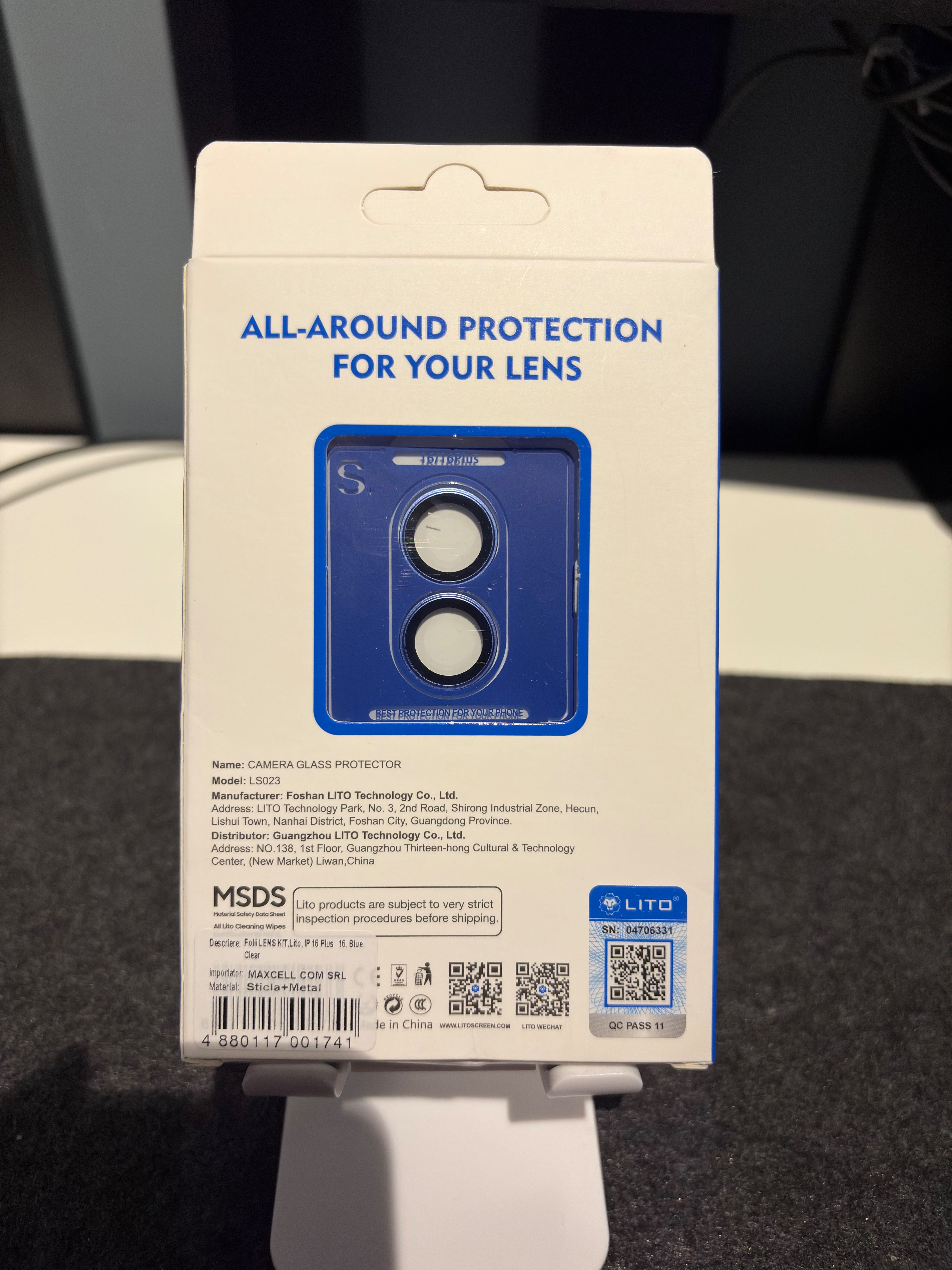 Folie Camera Daden din sticla pentru iPhone 16/16 Plus, Full Cover, Protectie Profesionala, Ultra Rezistenta, Calitate Premium, Roz