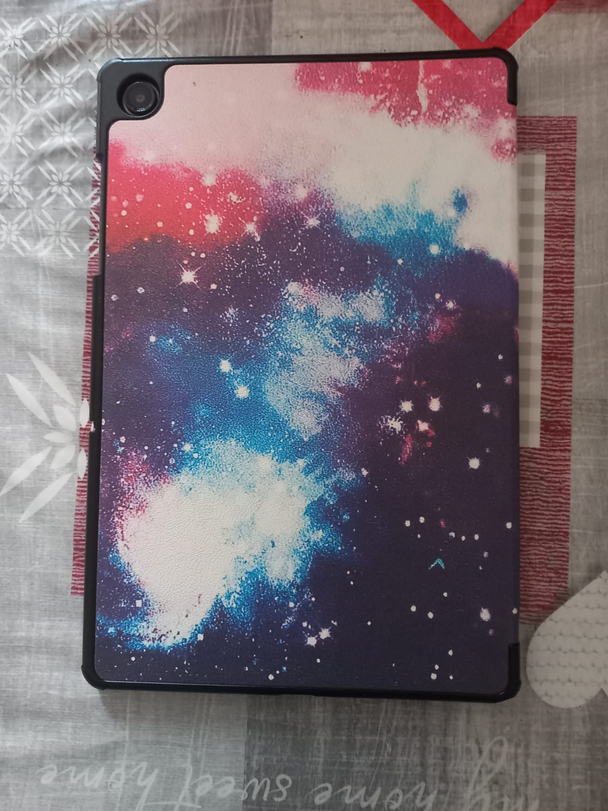 Husa protectie tableta, Piele ecologica, Compatibila cu Samsung Galaxy Tab A9 Plus 11", Calea lactee