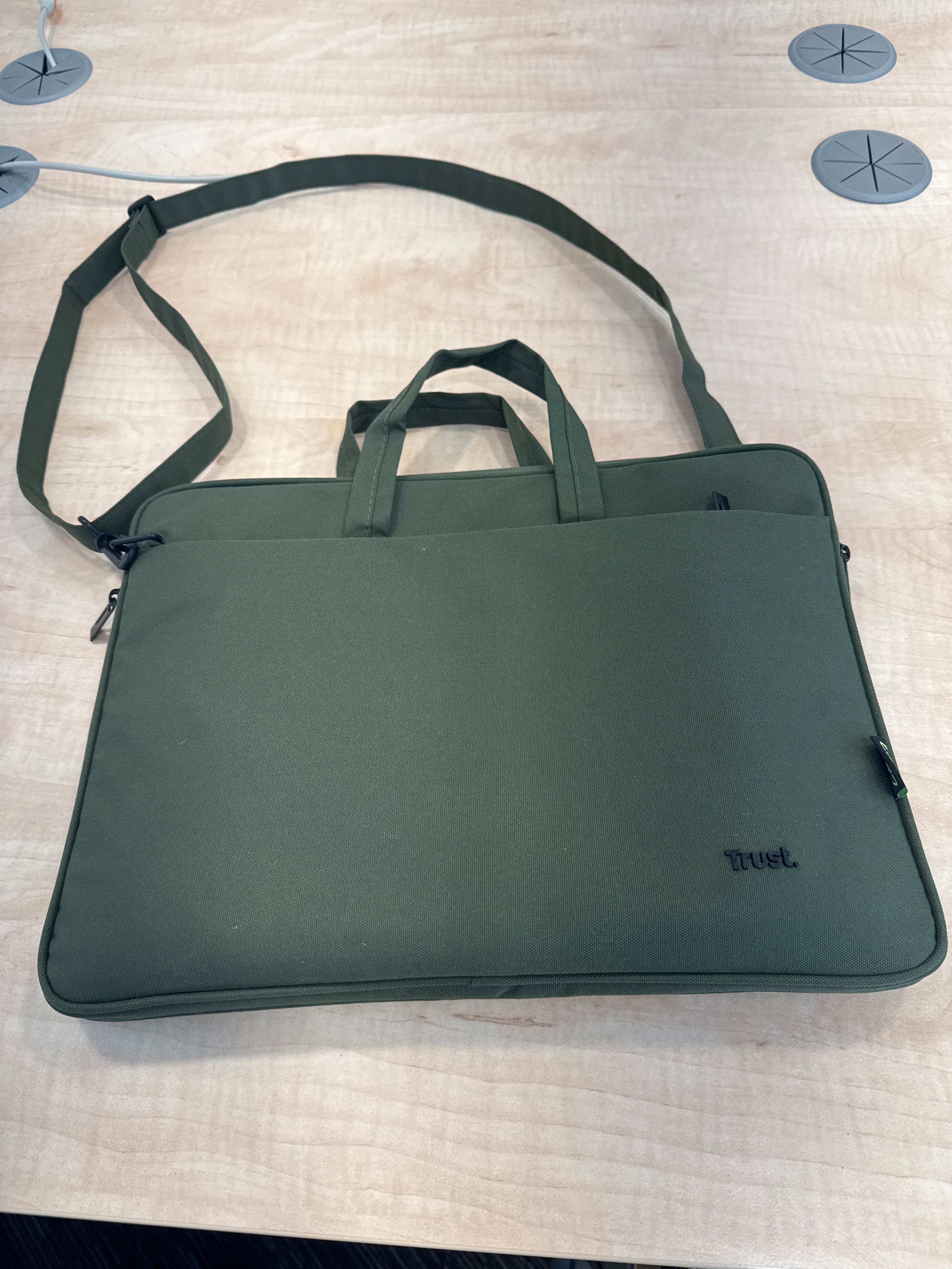 Geanta laptop ECO Trust Bologna, 16", material ecologic, negru