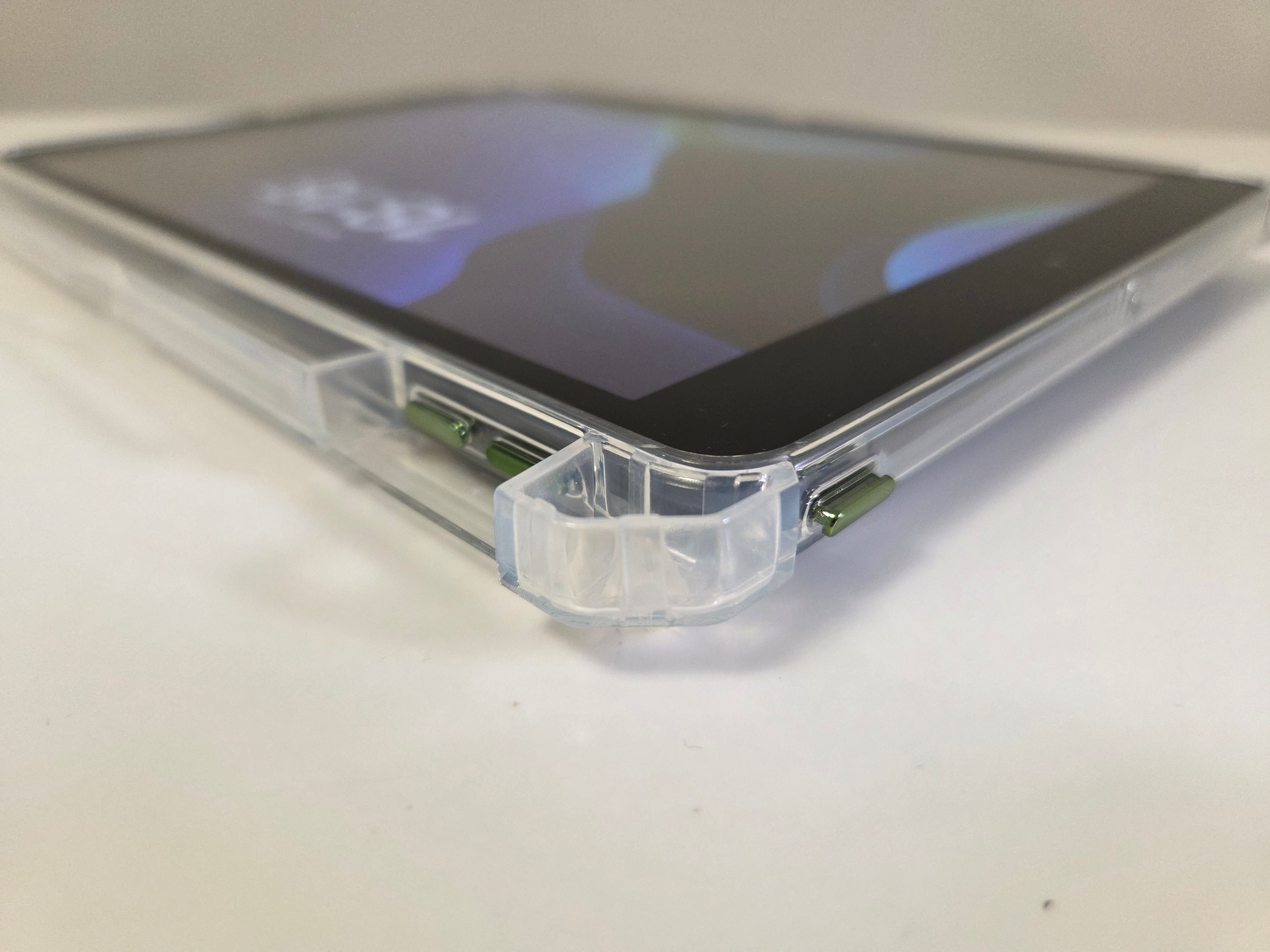 Husa de protectie telefonultau® pentru Apple iPad 7/8/9 10.2", silicon transparent antishock cu colturi intarite, suport integrat pentru tableta si stylus, rezistenta la socuri, ideala pentru filme, jocuri, lectii online si birou, transparenta