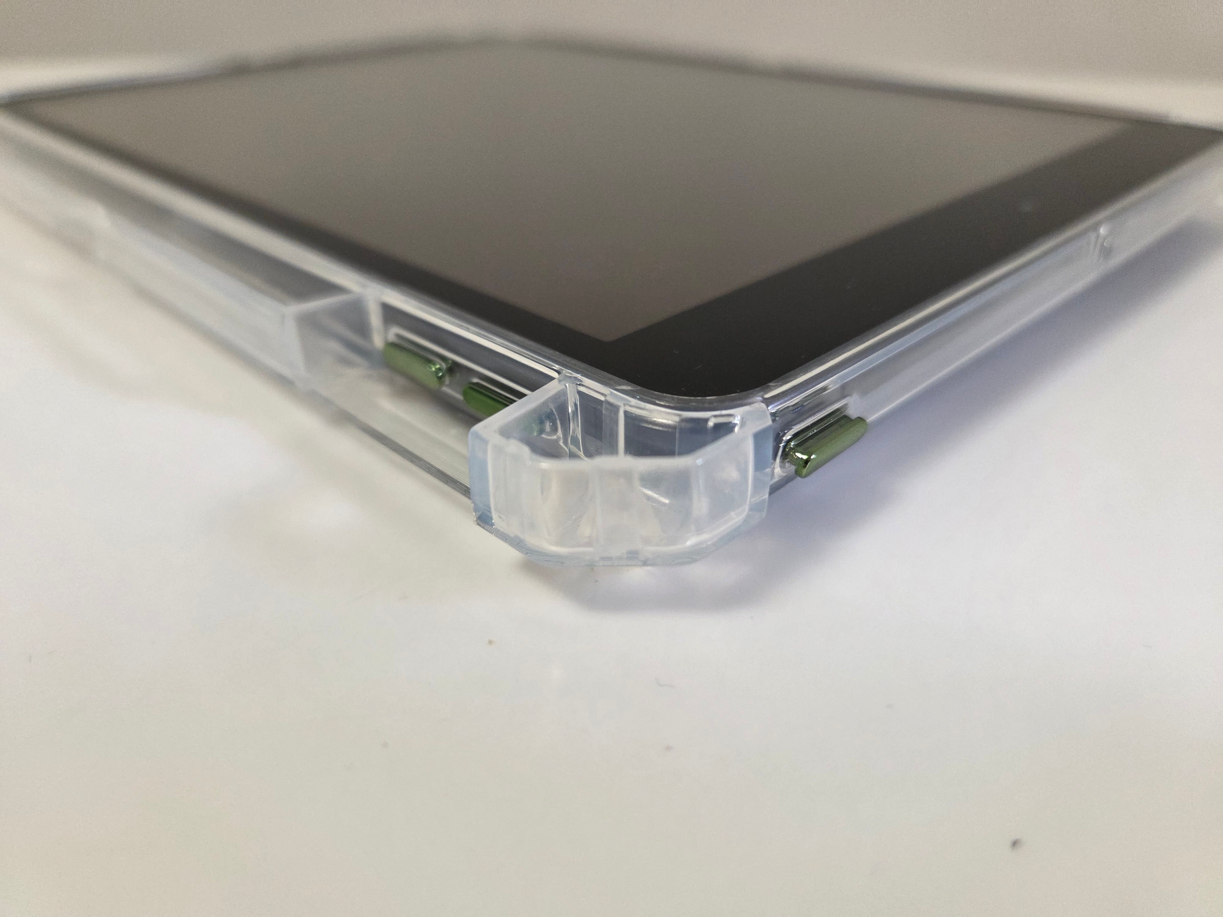 Husa de protectie telefonultau® pentru Apple iPad 7/8/9 10.2", silicon transparent antishock cu colturi intarite, suport integrat pentru tableta si stylus, rezistenta la socuri, ideala pentru filme, jocuri, lectii online si birou, transparenta